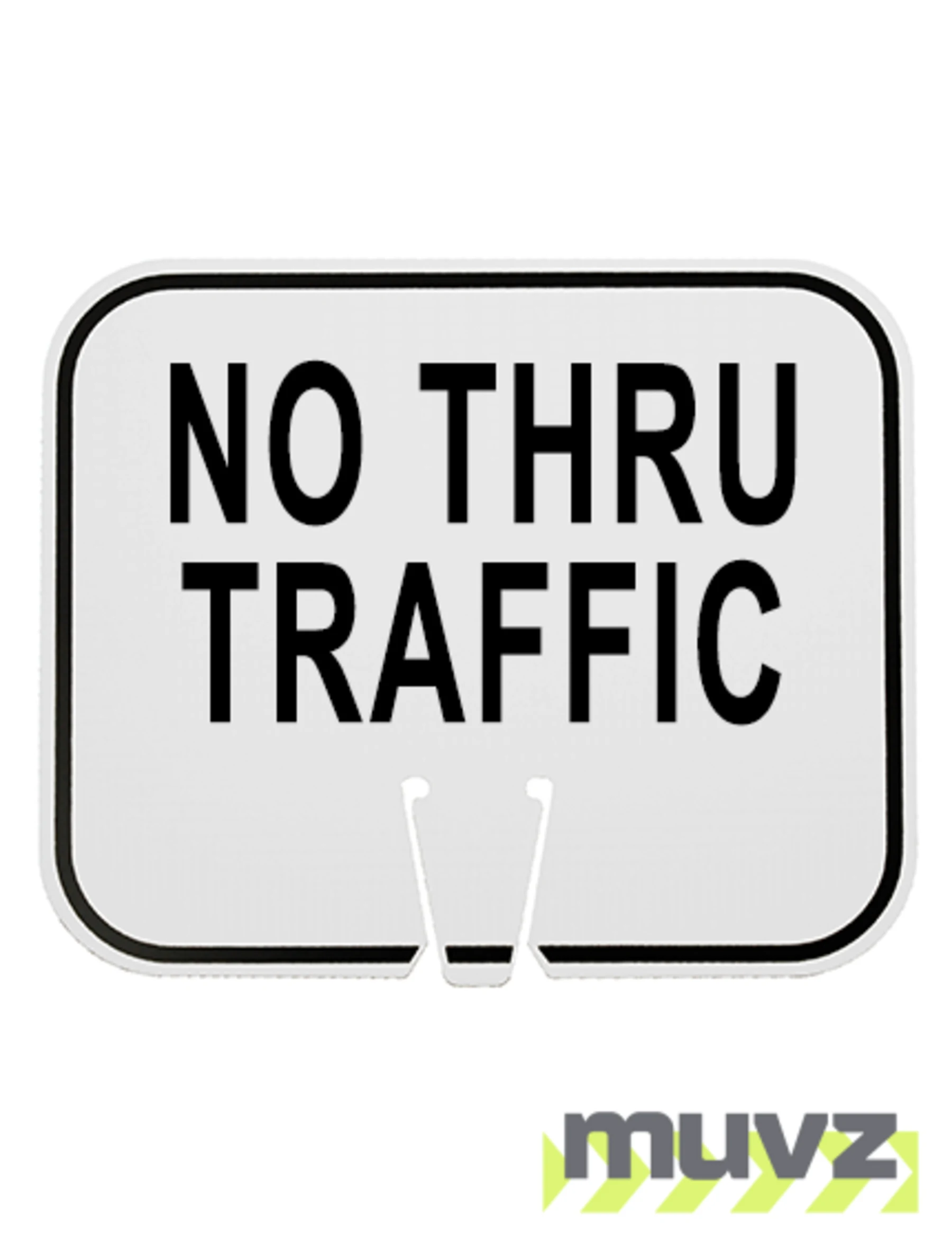Horizontal, Non-Reflective, Clip-On-Sign
