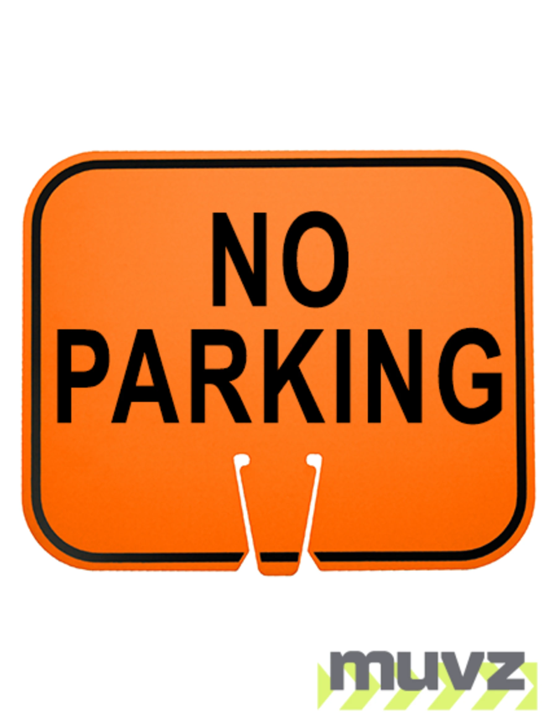 Horizontal, Reflective, Clip-On-Sign