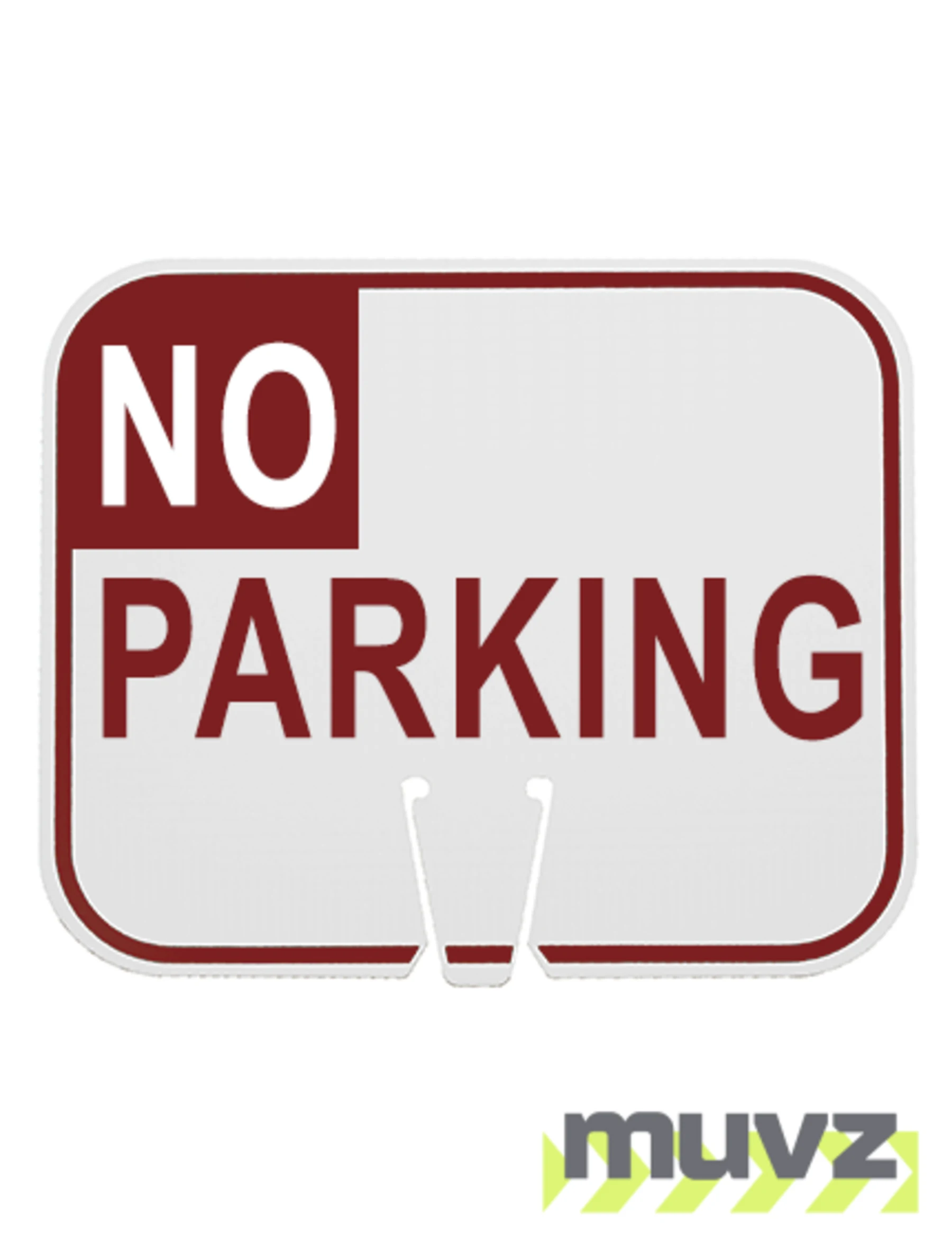 Horizontal, Reflective, Clip-On-Sign
