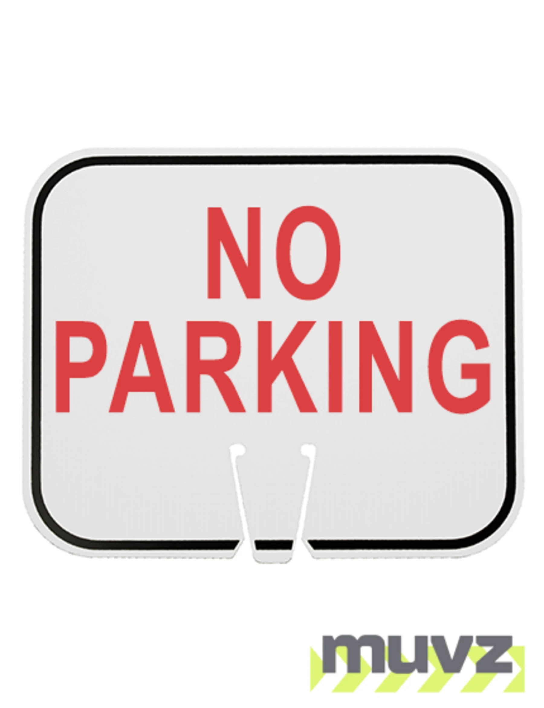 Horizontal, Non-Reflective, Clip-On-Sign