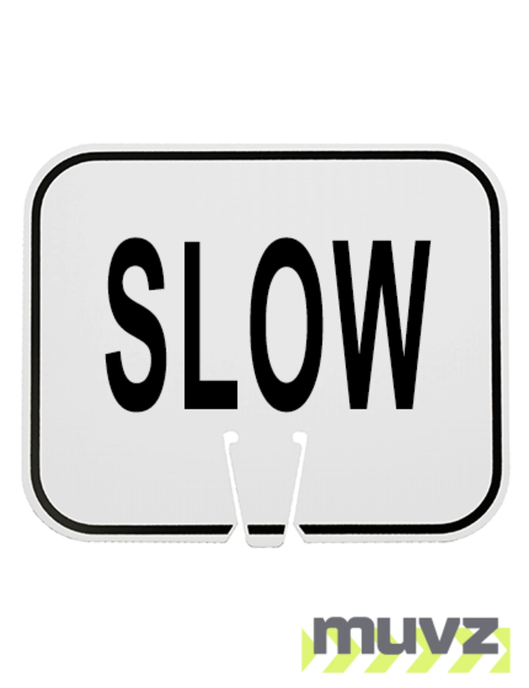 Horizontal, Non-Reflective, Clip-On-Sign