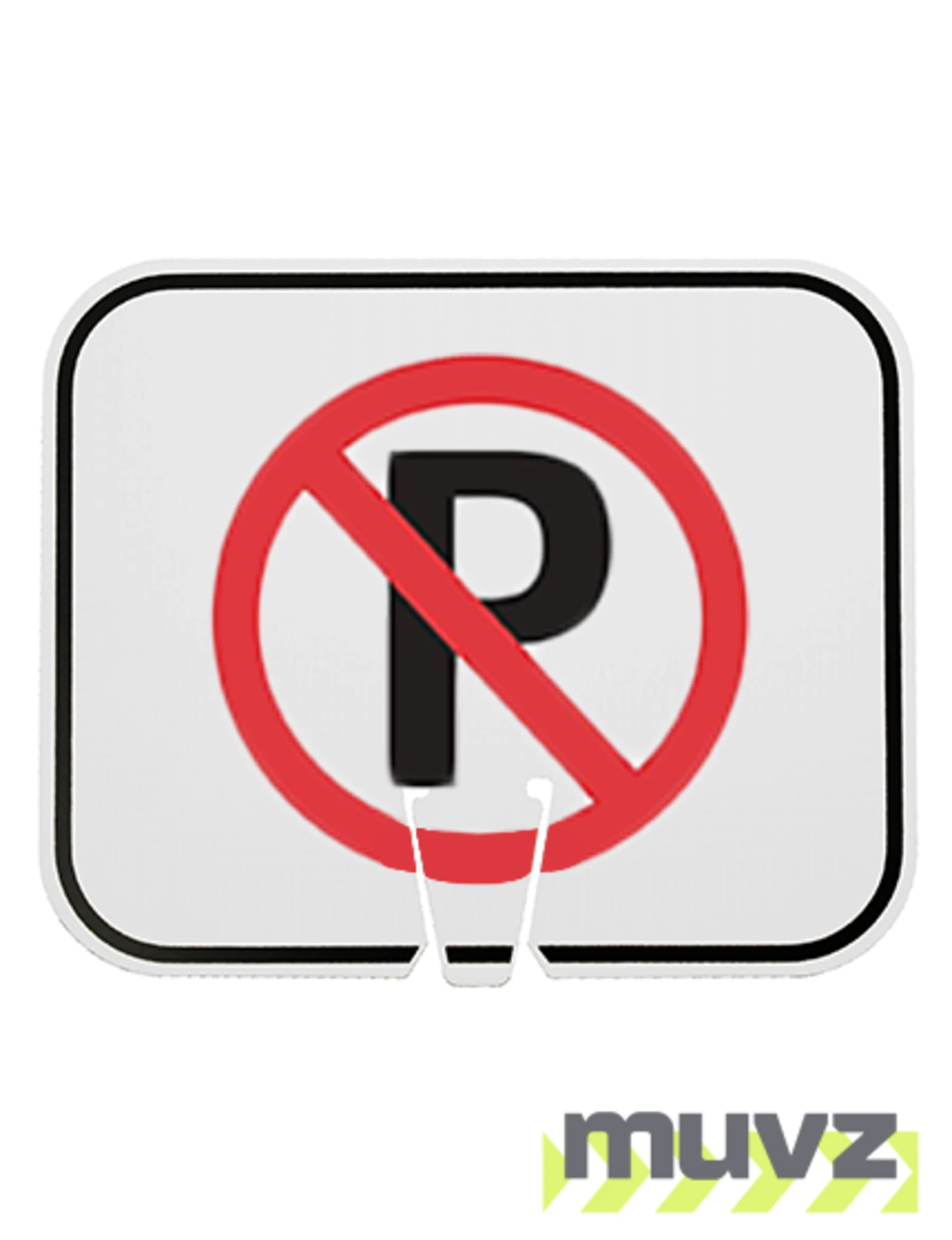 Horizontal, Reflective, Clip-On-Sign