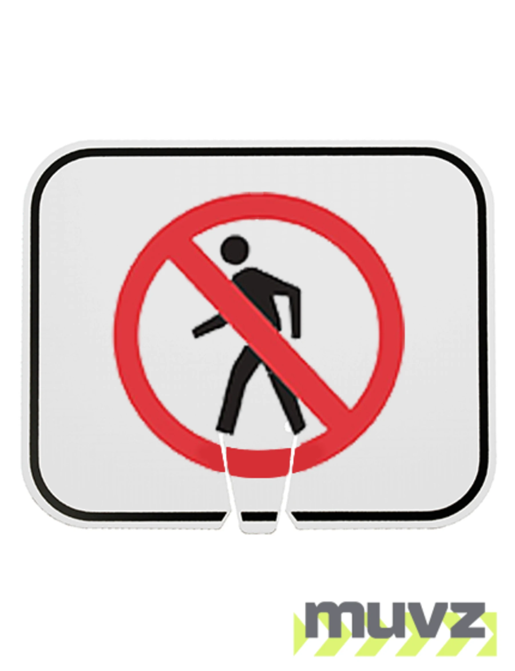 Horizontal, Reflective, Clip-On-Sign