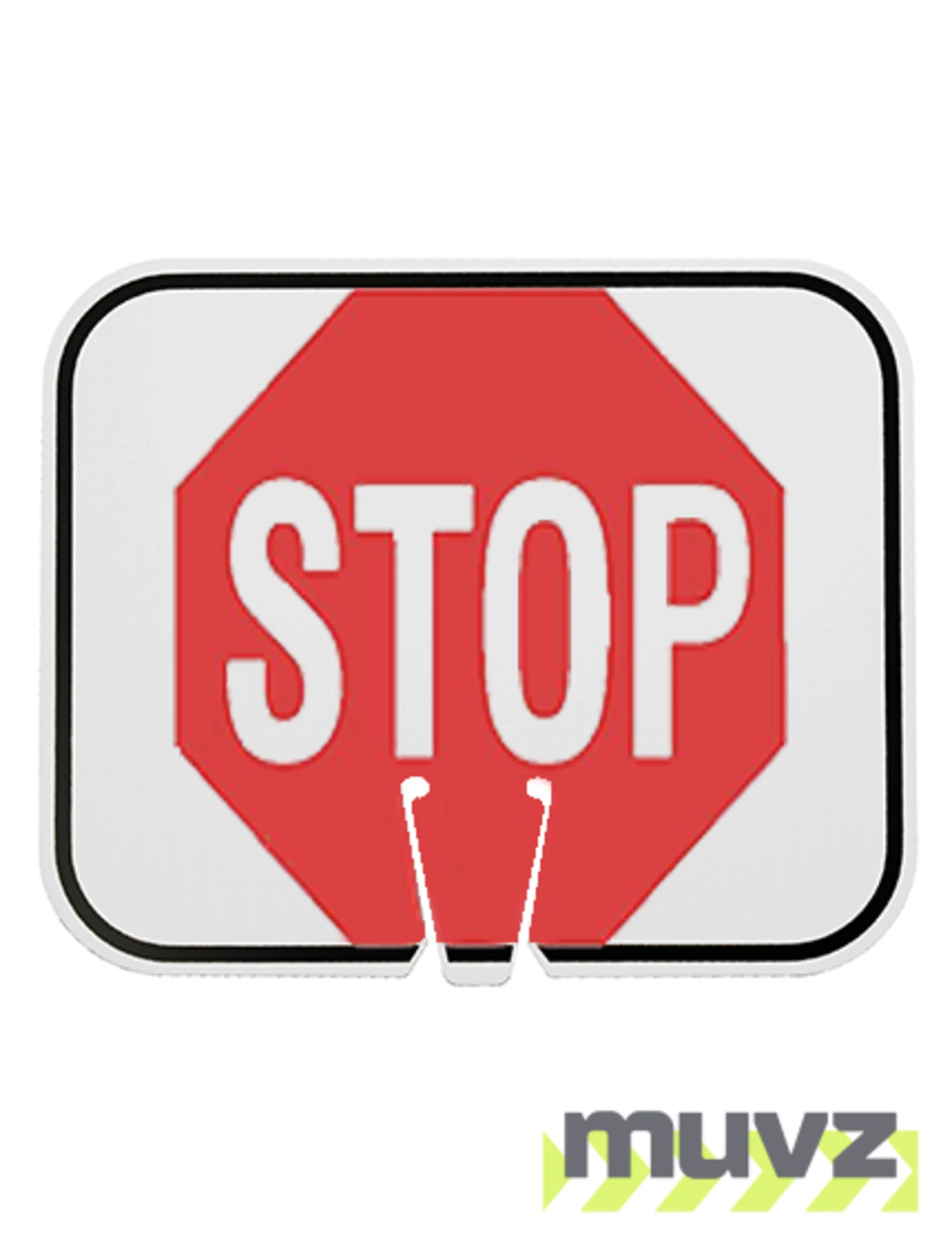 Horizontal, Reflective, Clip-On-Sign