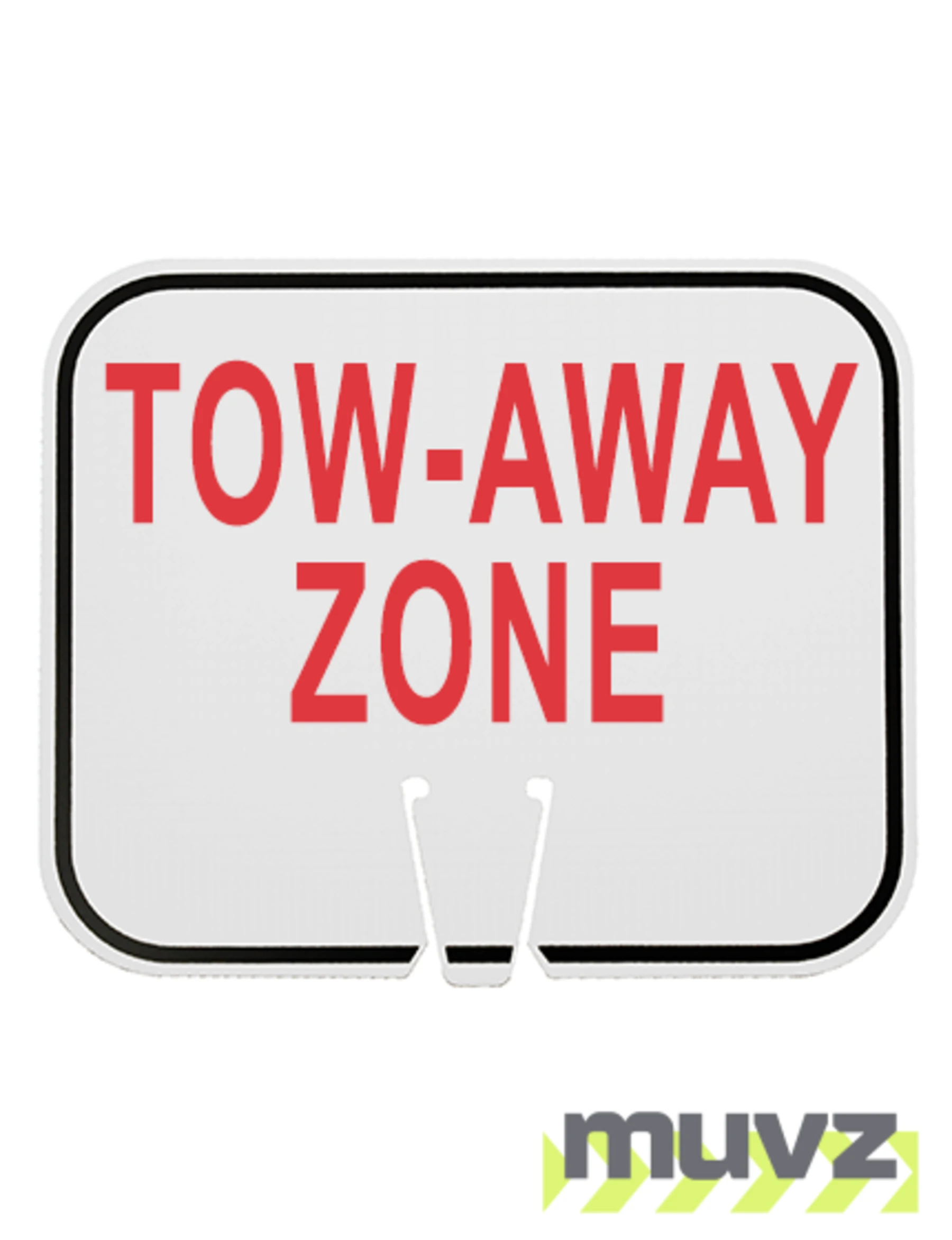 Horizontal, Non-Reflective, Clip-On-Sign