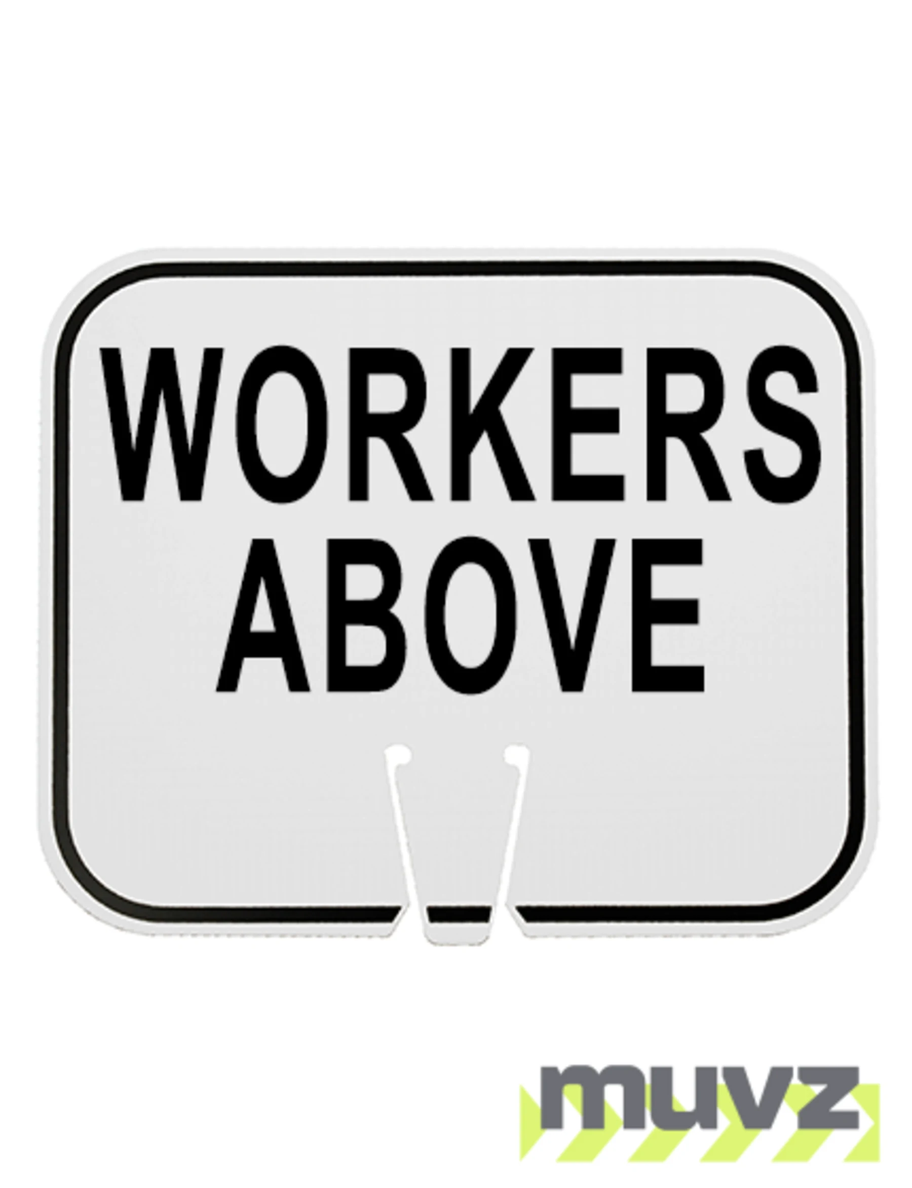 Horizontal, Non-Reflective, Clip-On-Sign