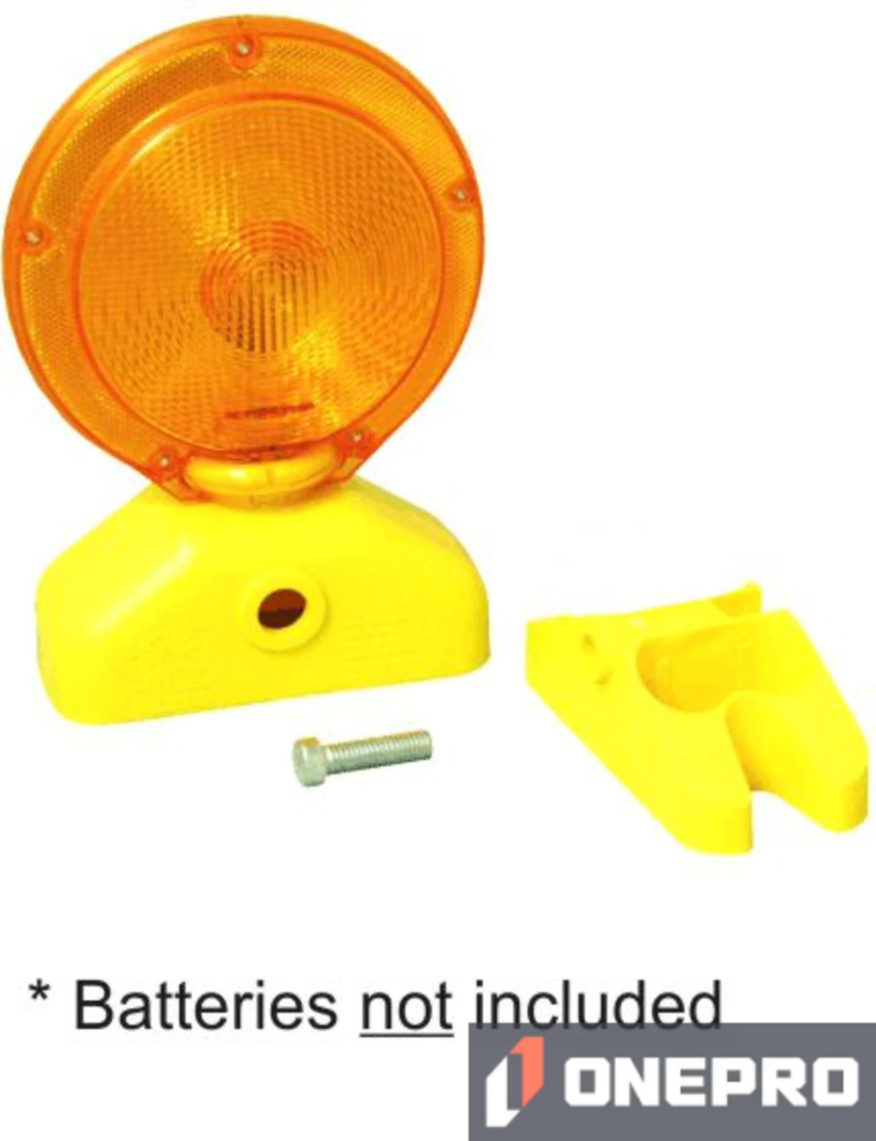 3-Volt (D-Cell Battery) YELLOW LED Barricade Flasher