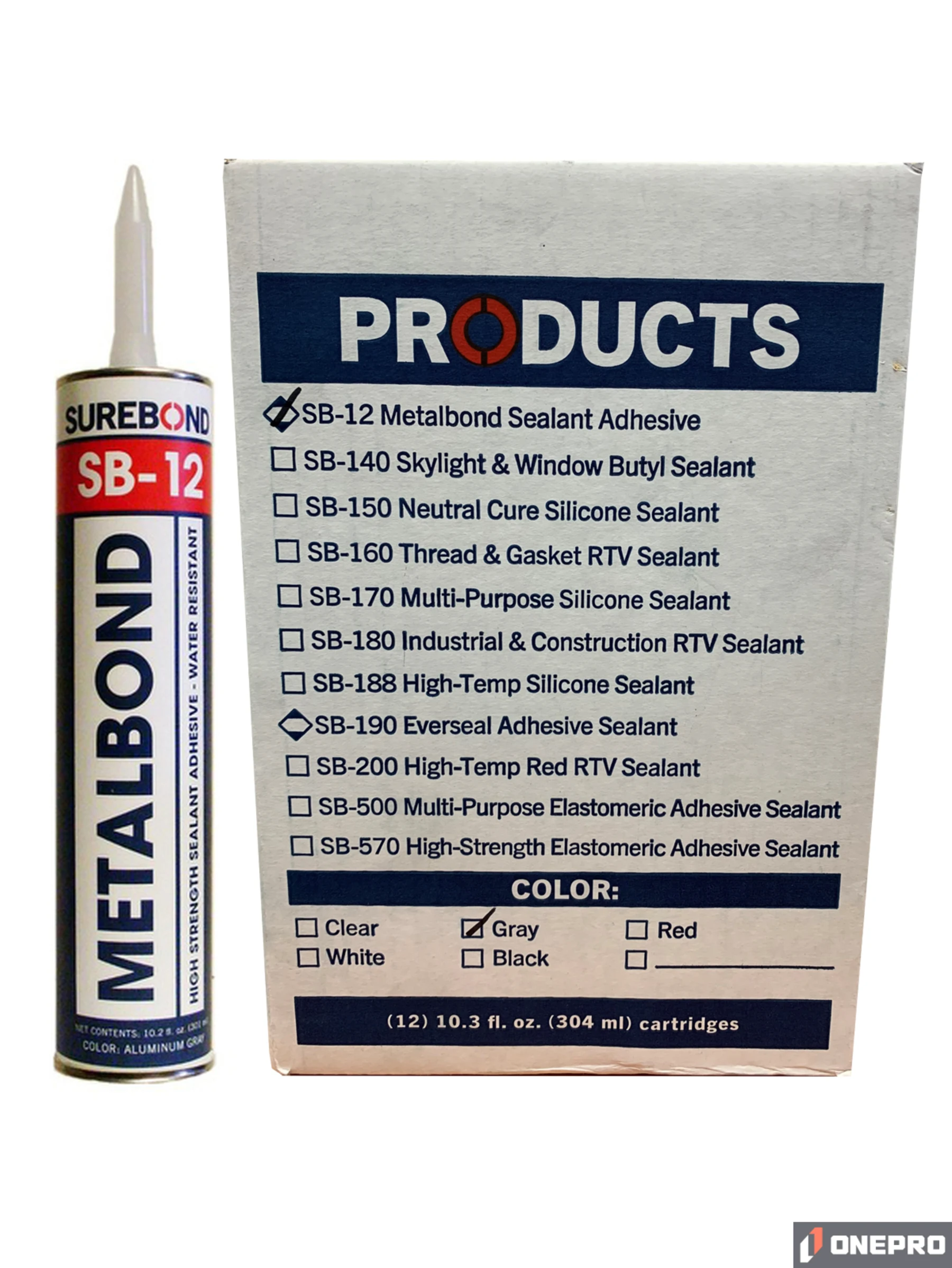 Case (12) of Surebond Barrier / Guardrail Reflector Adhesive
