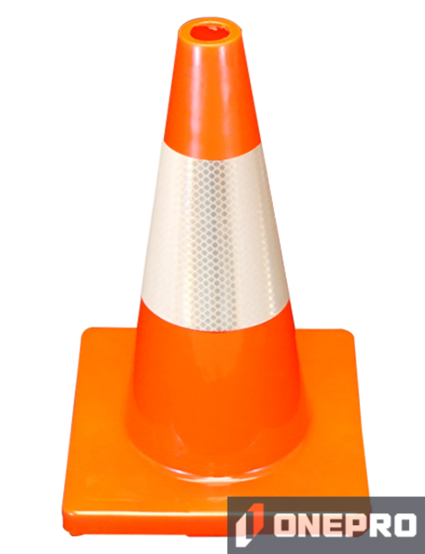 Orange 18\" Economy Cone with 6\" Reflective Collar