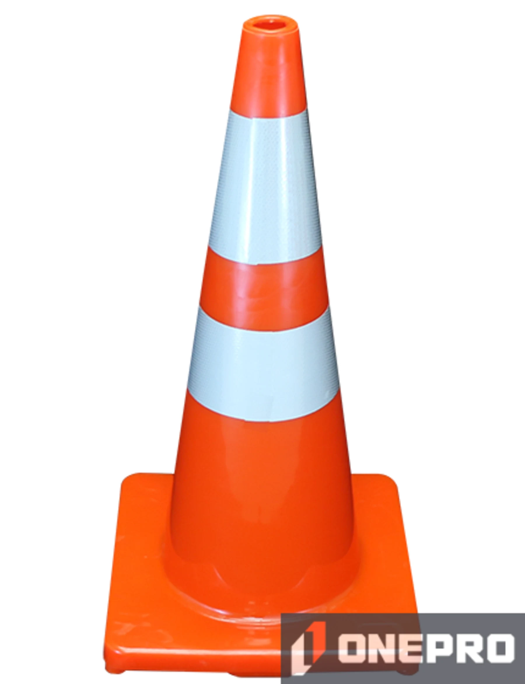 Solid Orange, 28\", 5.0 lb, Economy Cone w/6\" \u0026 4\" Reflective Collars