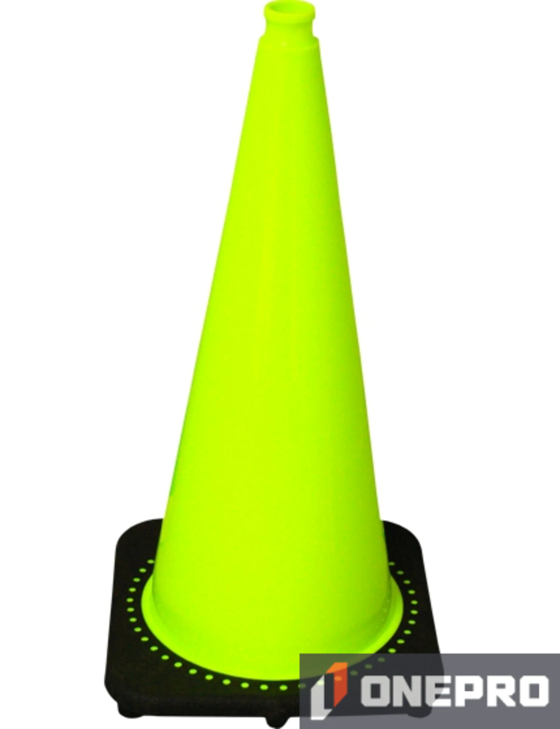 Lime 28\" 7.0 lb Black Base Cone