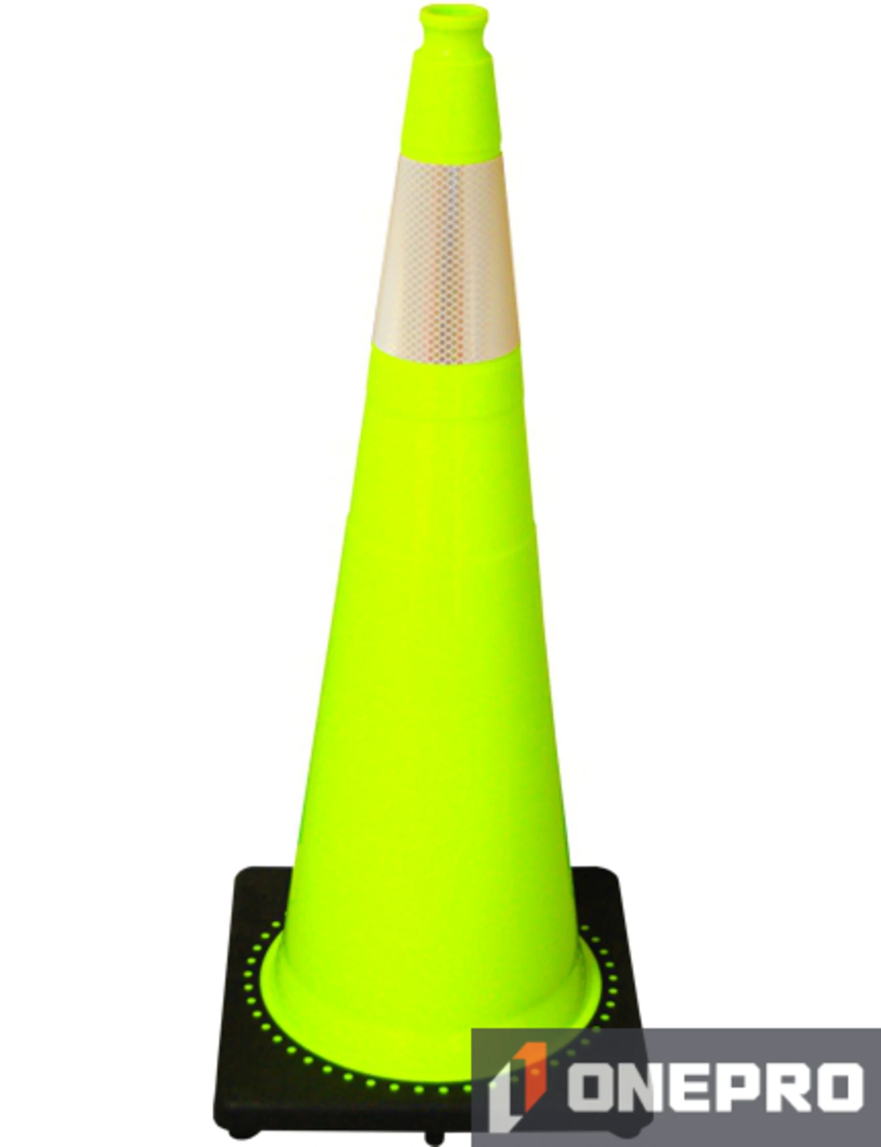 Lime 36” 10.0 lb Black Base Cone with 6” Collar