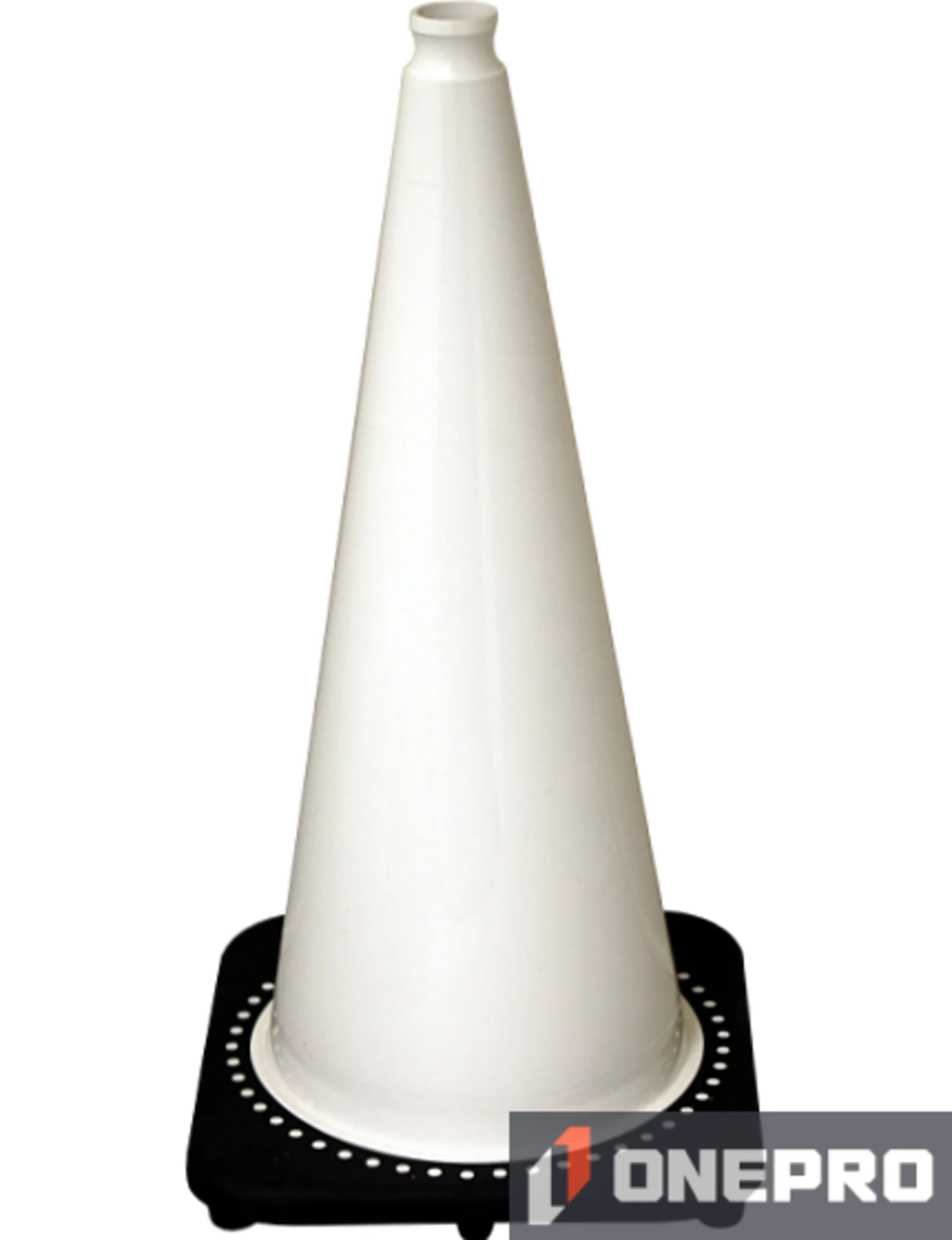 28\" White 7.0 lb Traffic Cone