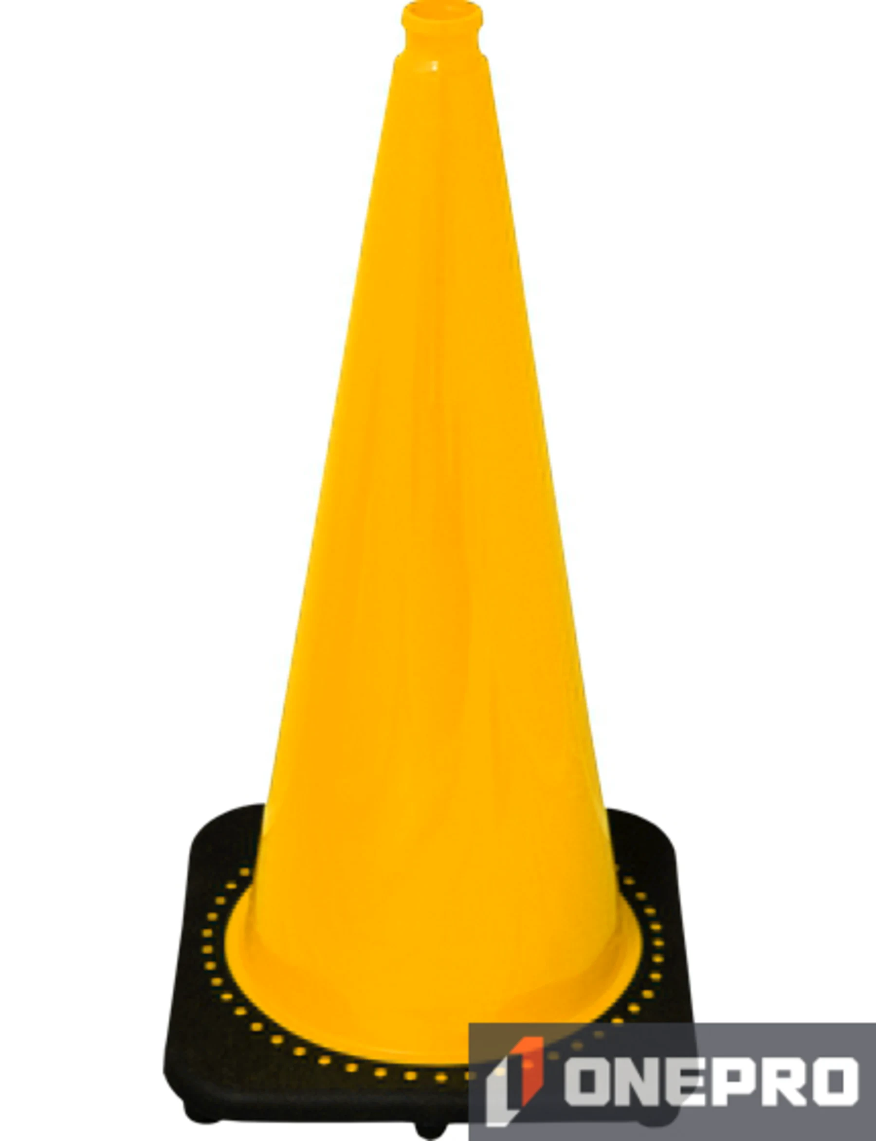 Yellow 28\" 7.0 lb Black Base Cone