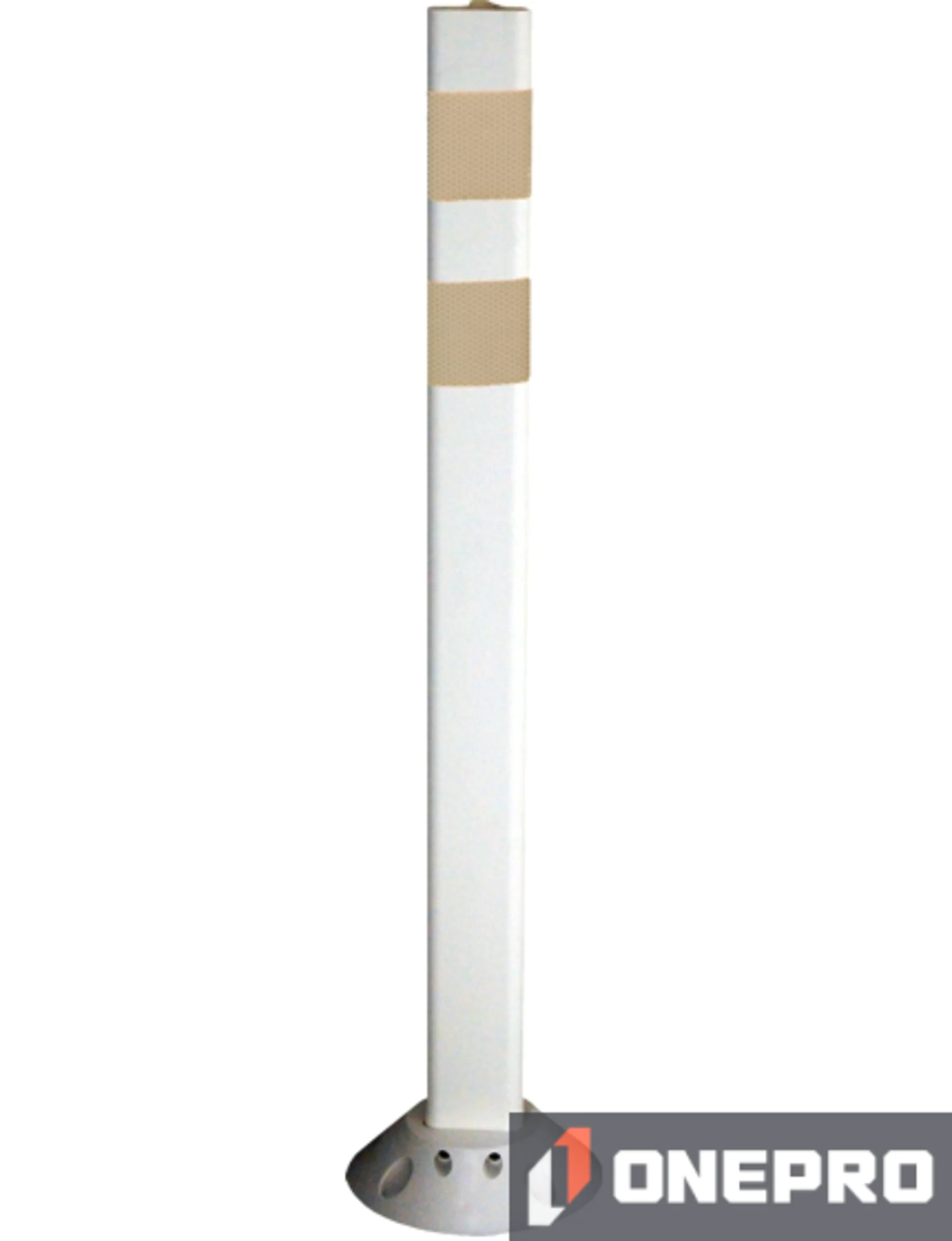 White Pexco Premium Poly-Urethane Delineator Post