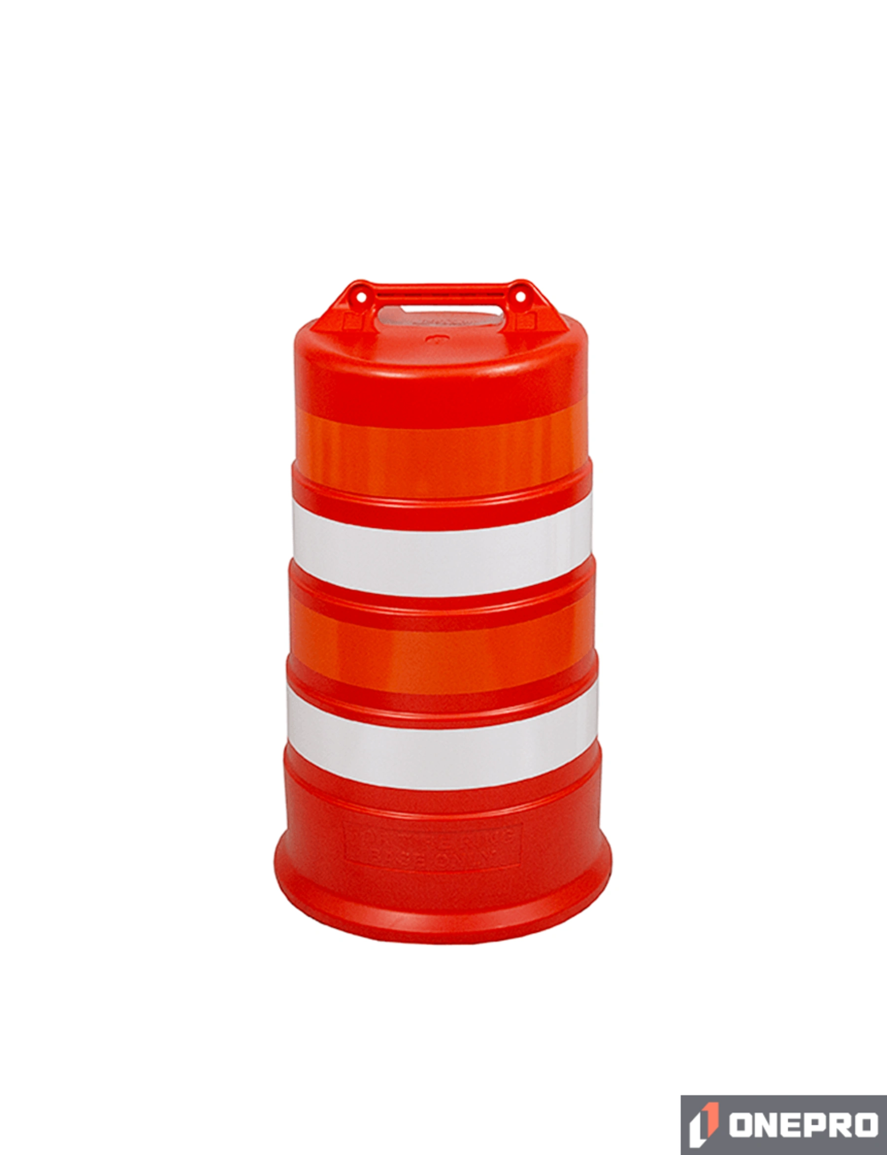 37\" Tall Channelizer Drum w/ Four (4) 4\" Engineer Grade Reflective Stripes