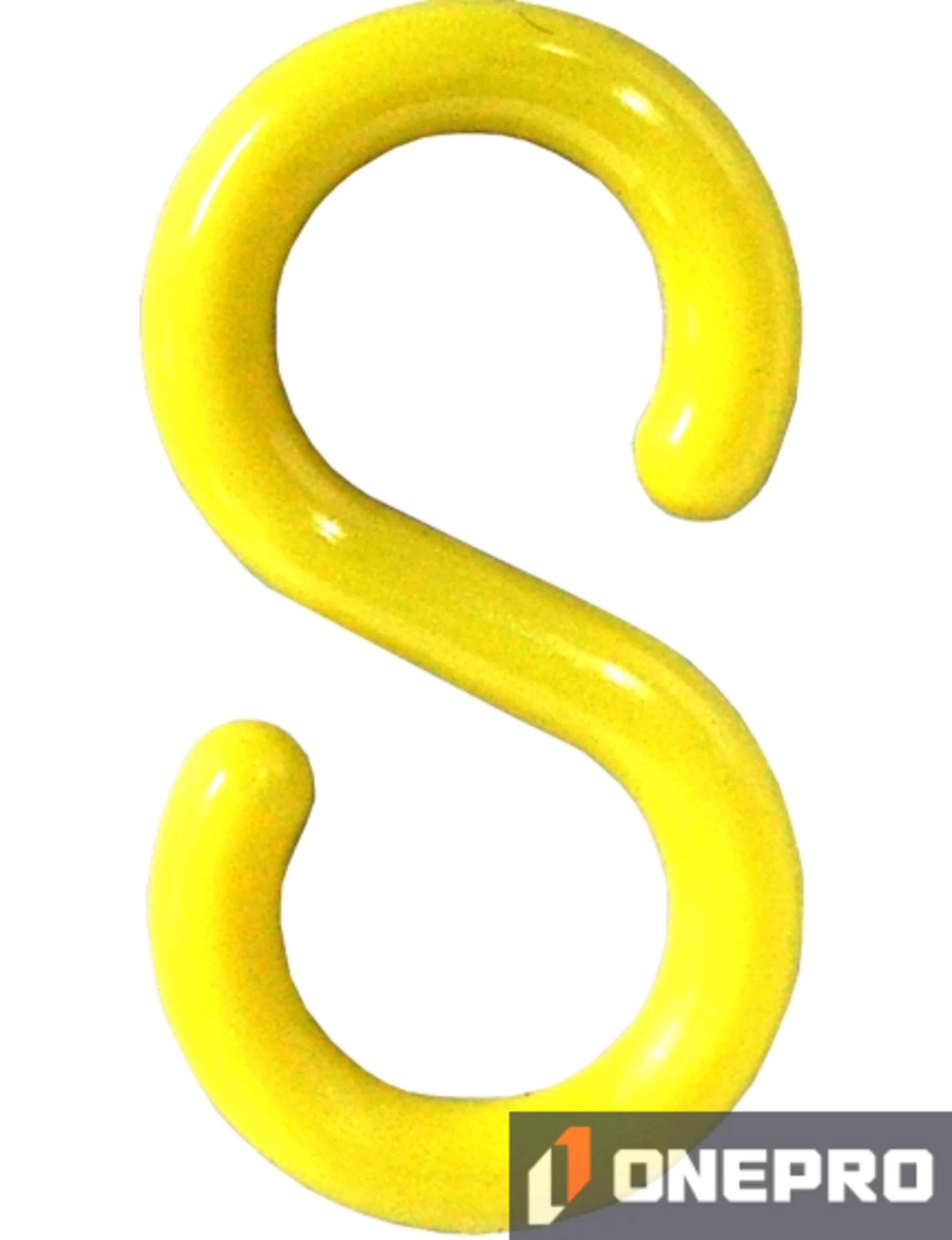 2\" Yellow \"S\" Hook for Plastic Chain