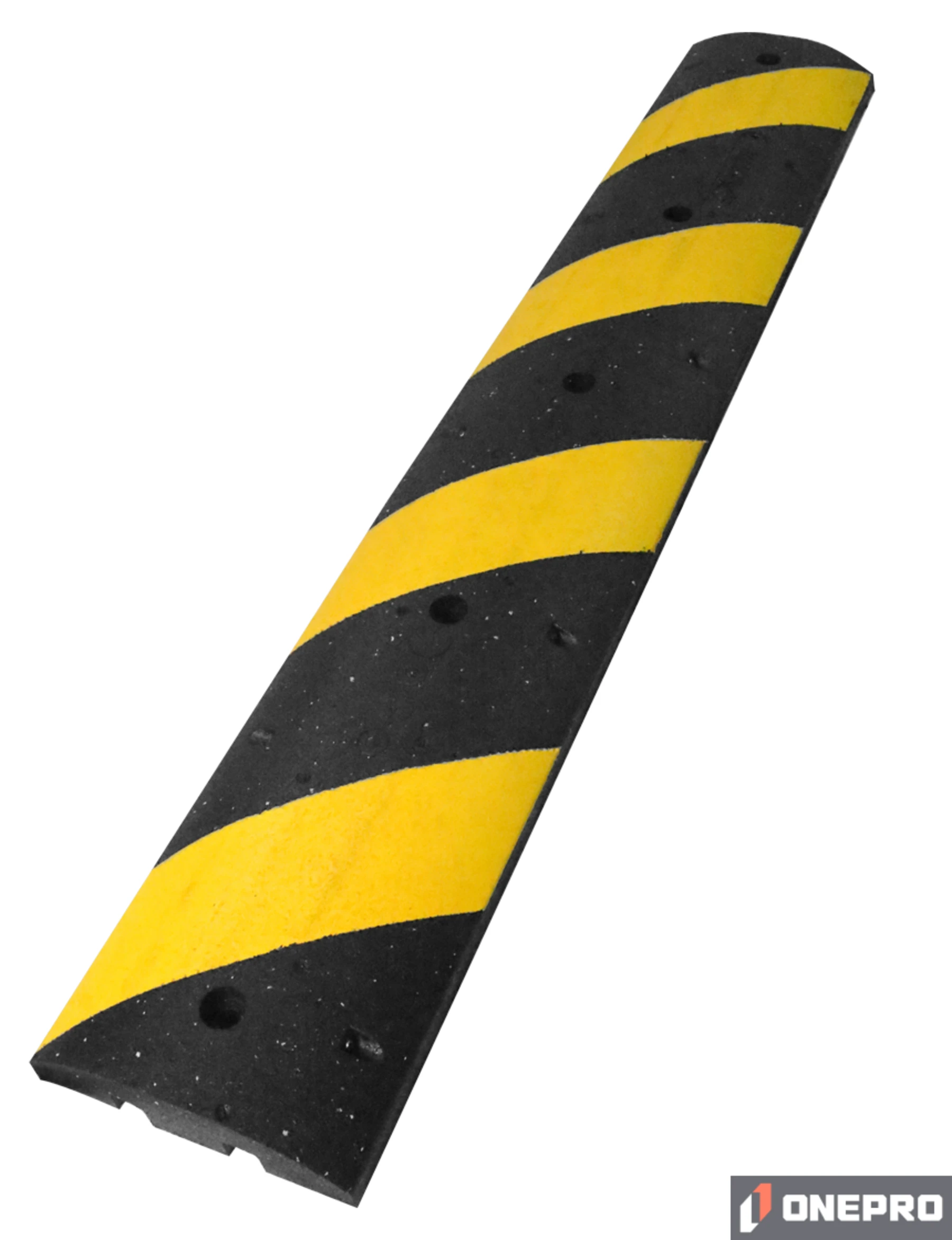 6\u0027 Reflective, Clearline® Rubber \u0027Alley Speed Bump\u0027 with Five (5) 18\" Steel Spikes