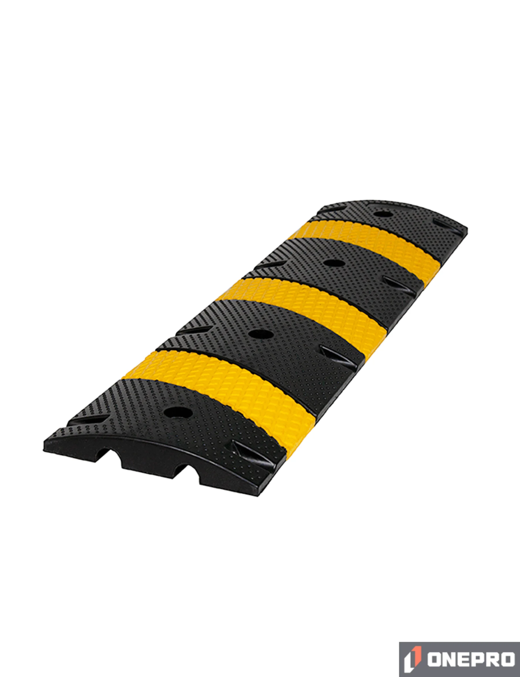 4\u0027 Economy Rubber Speed Bump with Four (4) Lags \u0026 Anchors