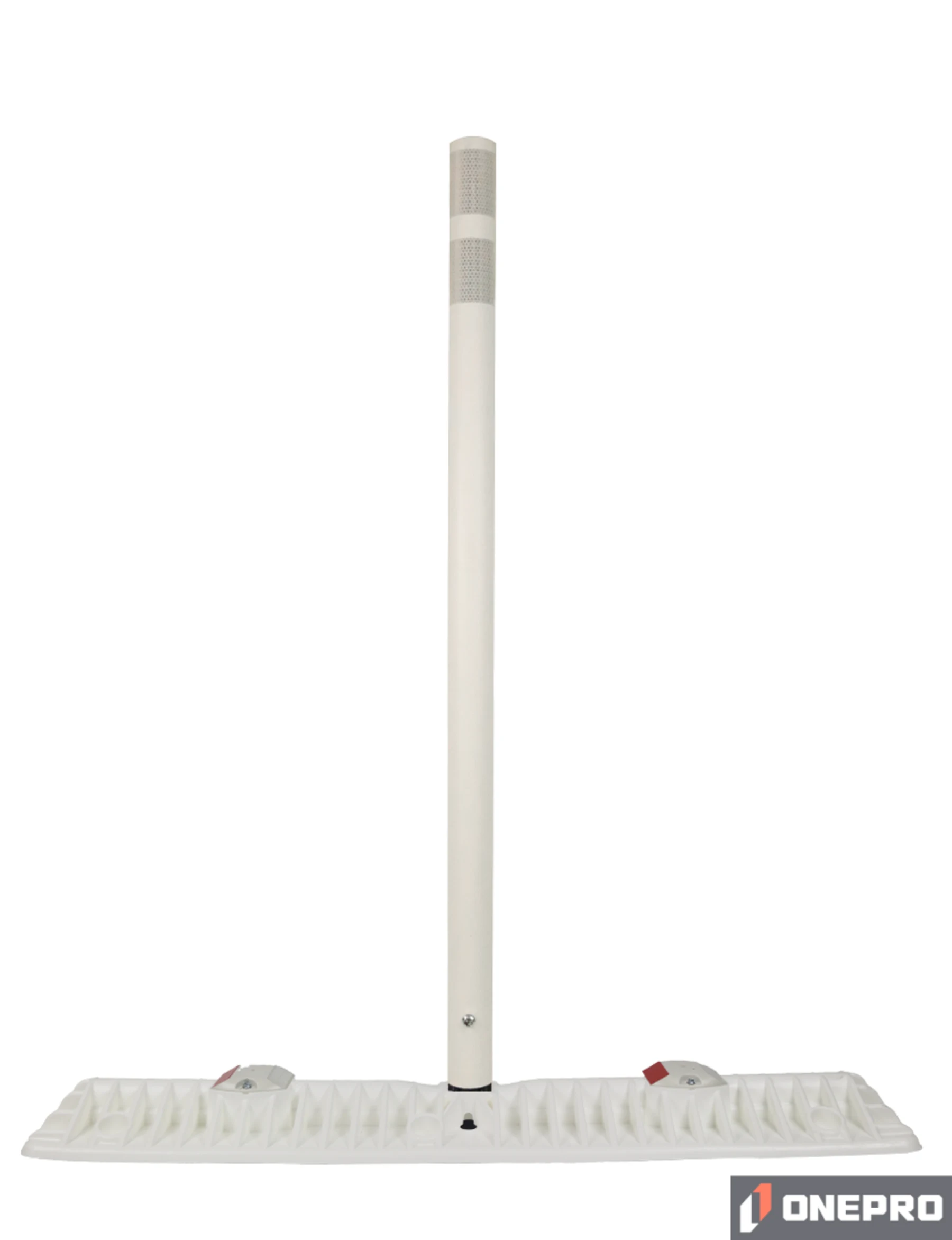 40\" x 10\", White, Shur-Tite® Reflective Curb with 36\" Post and Six (6) 5\" Lag Bolt \u0026 Anchors