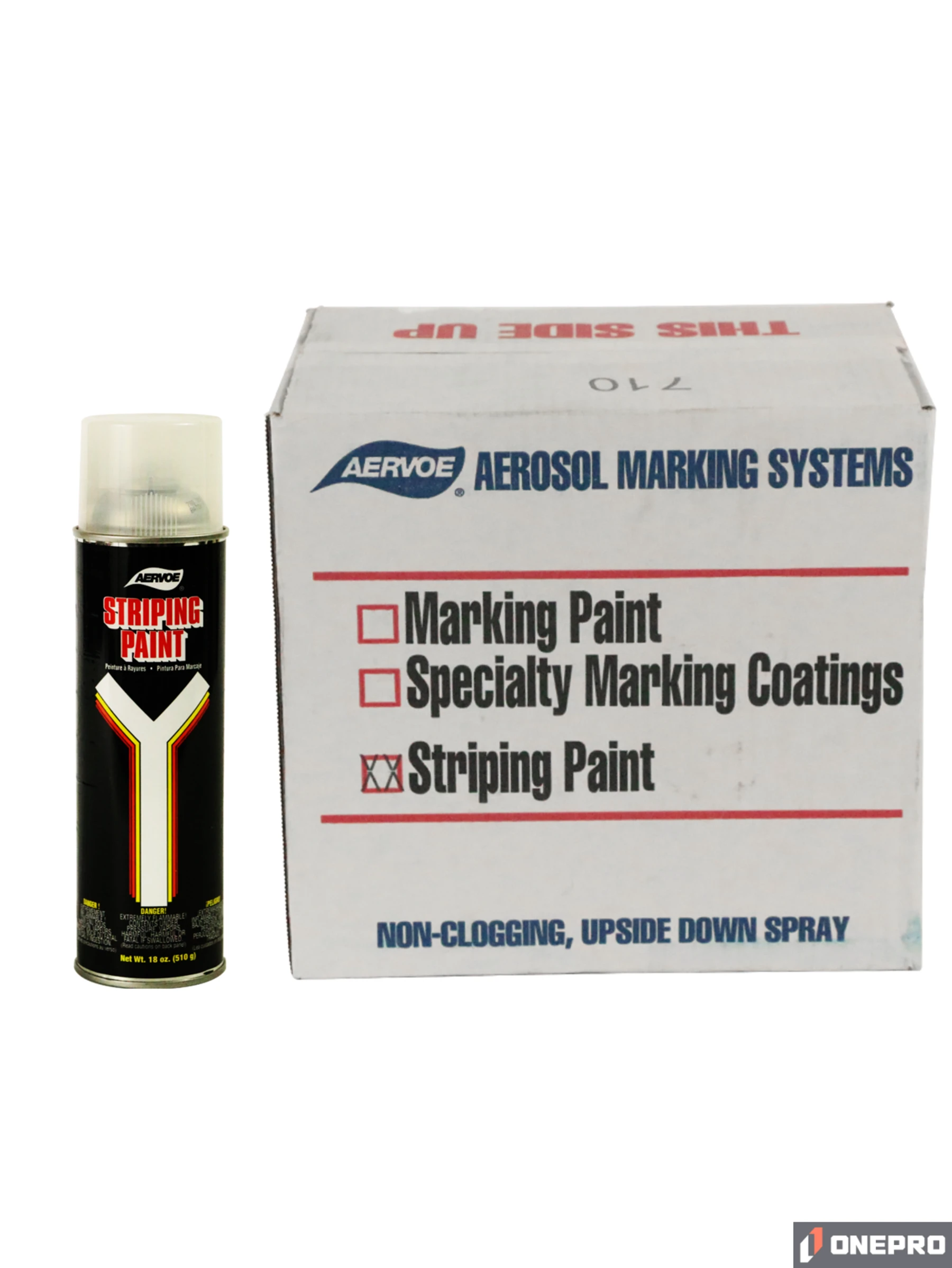 Clear-Coat Solvent Based, Striping Paint (Case of 12)