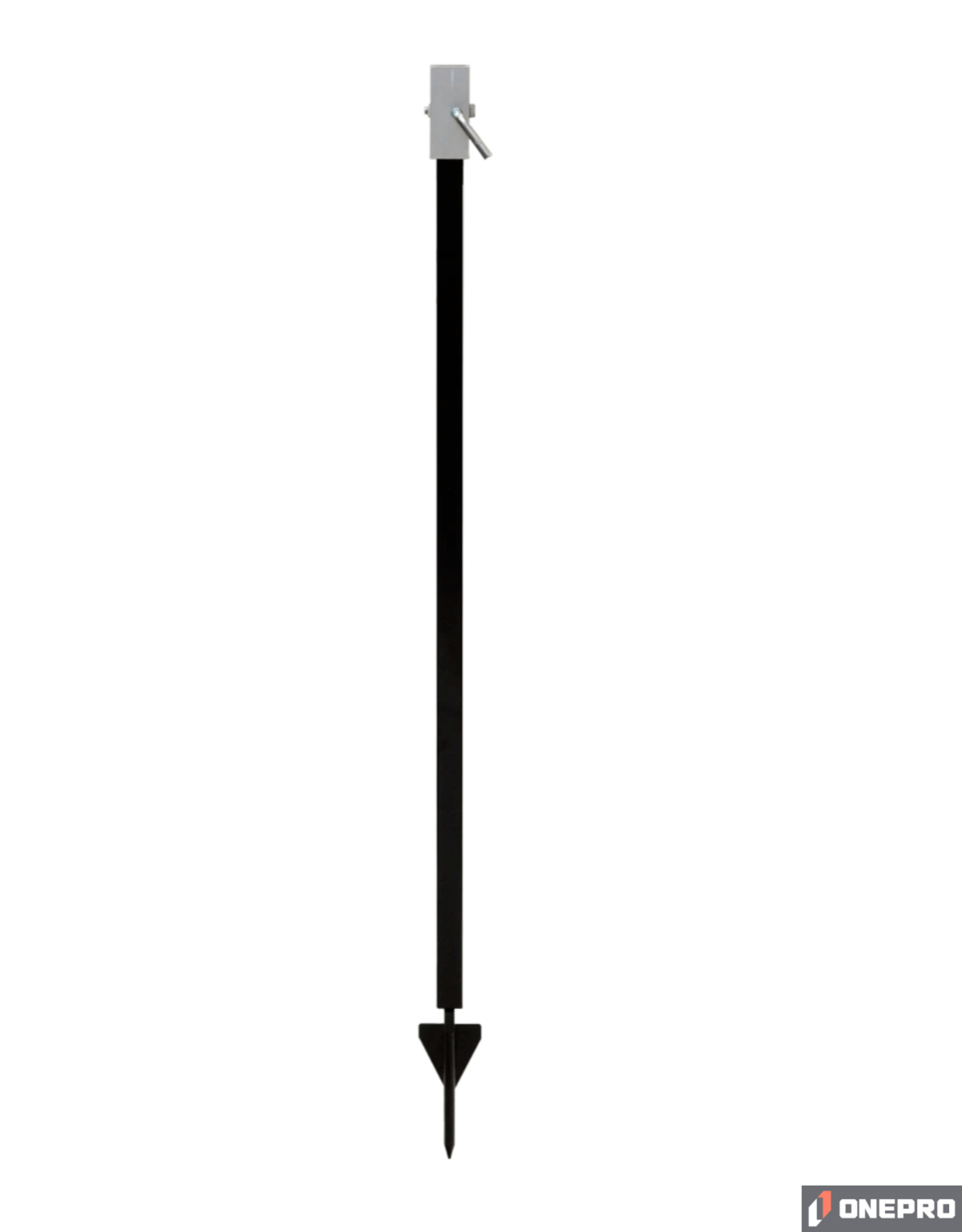 Drive In Stand w/ Universal Bracket for Roll-Up Signs