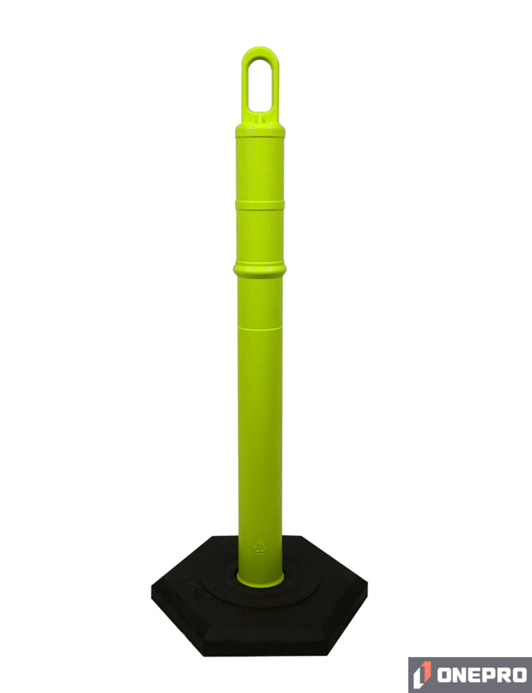 42\" LIME Looper Tube with 12 lb Base