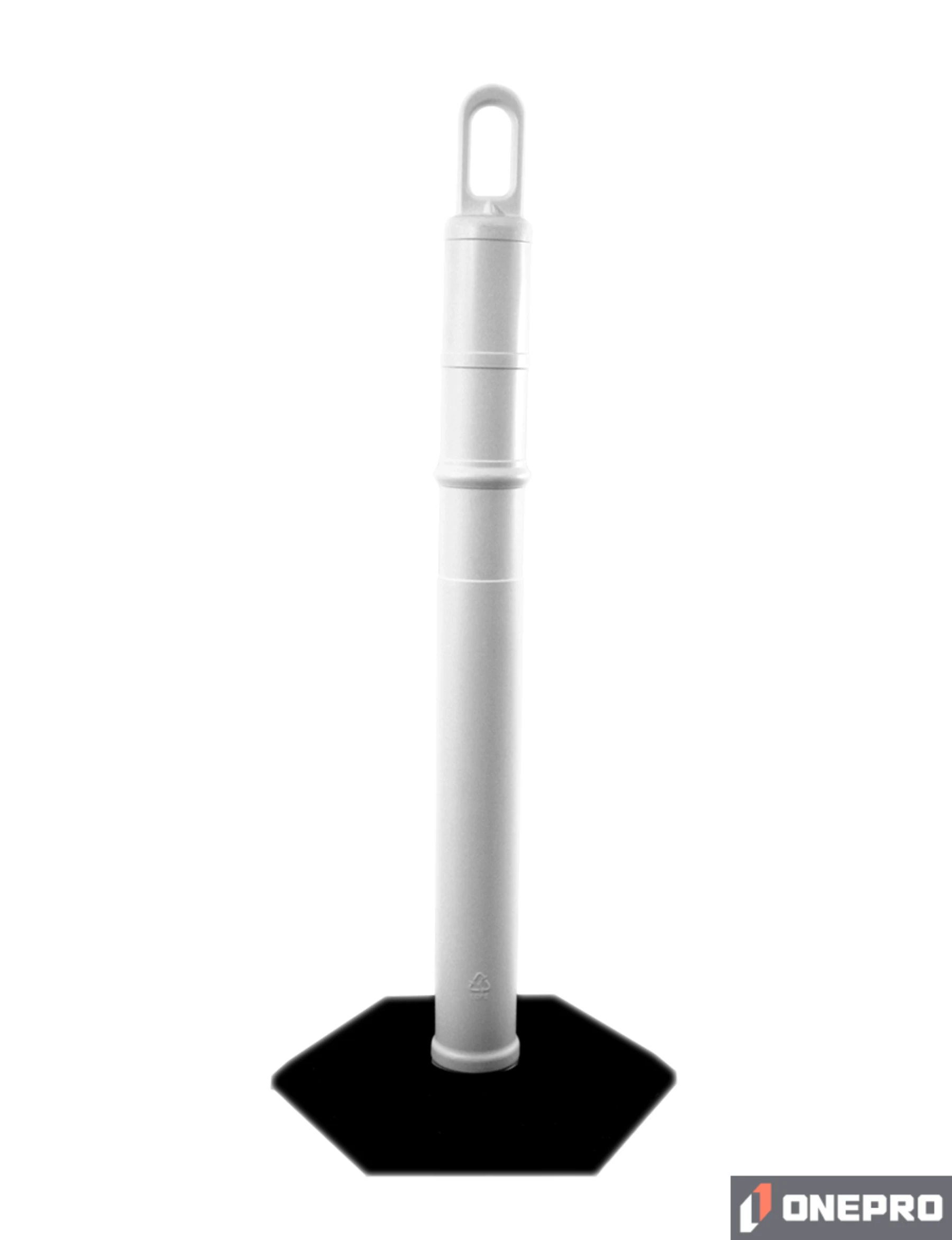 42\" WHITE Looper Tube with 18 lb Base