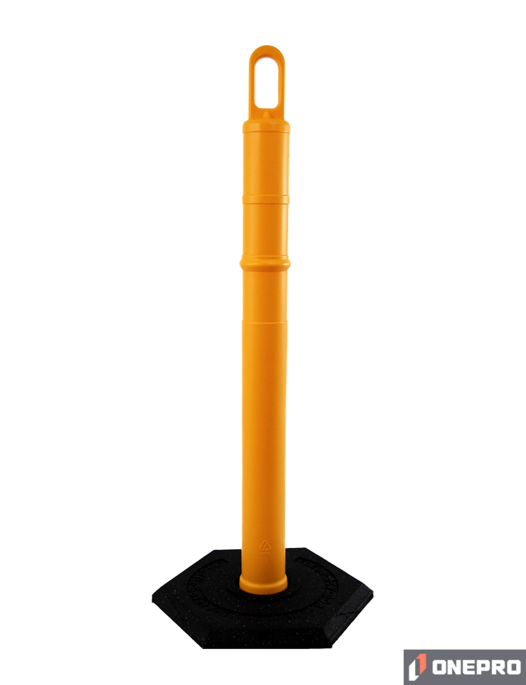 42\" YELLOW Looper Tube with 12 lb Base