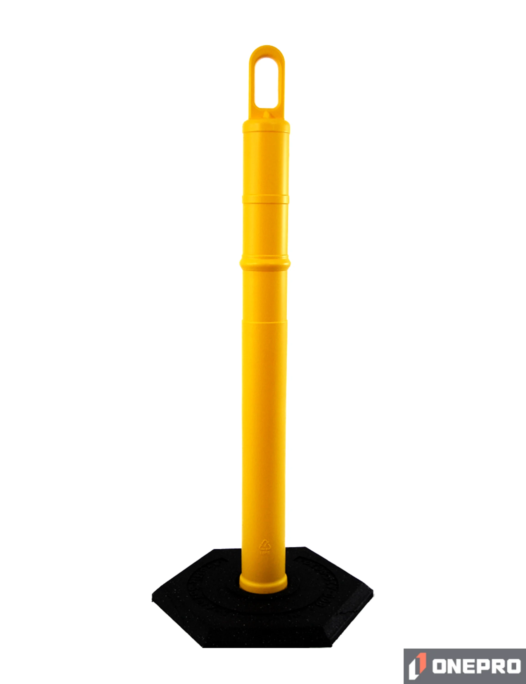 42\" YELLOW Looper Tube with 8 lb Base