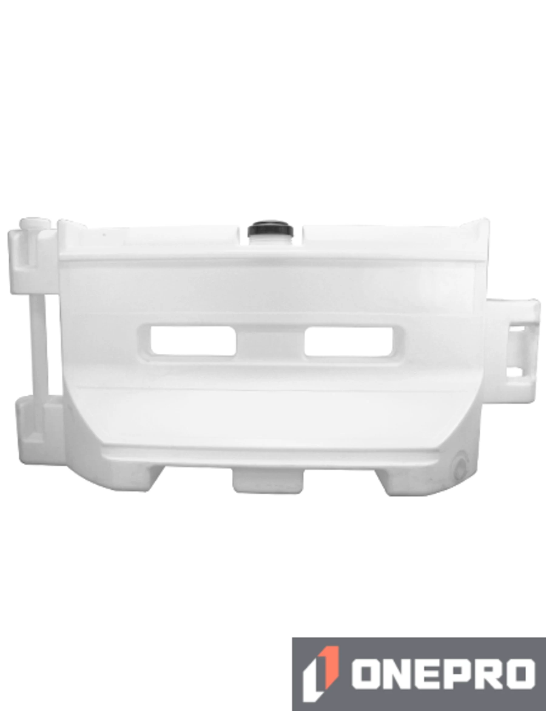White 36\" x 72\" Water Fillable, Interlocking Construction Barrier