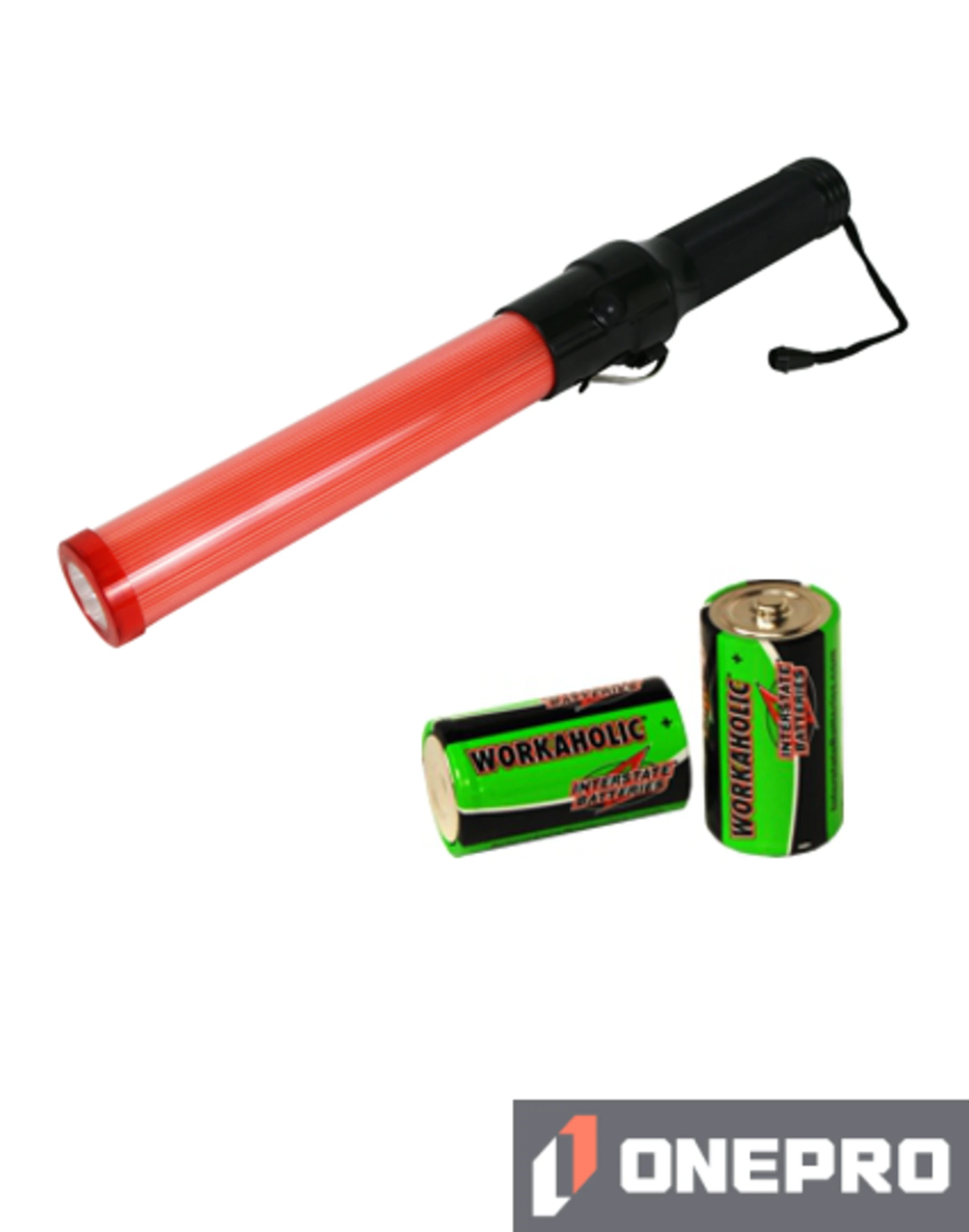 9\" LED Traffic Wand with two (2) D-Cell Batteries