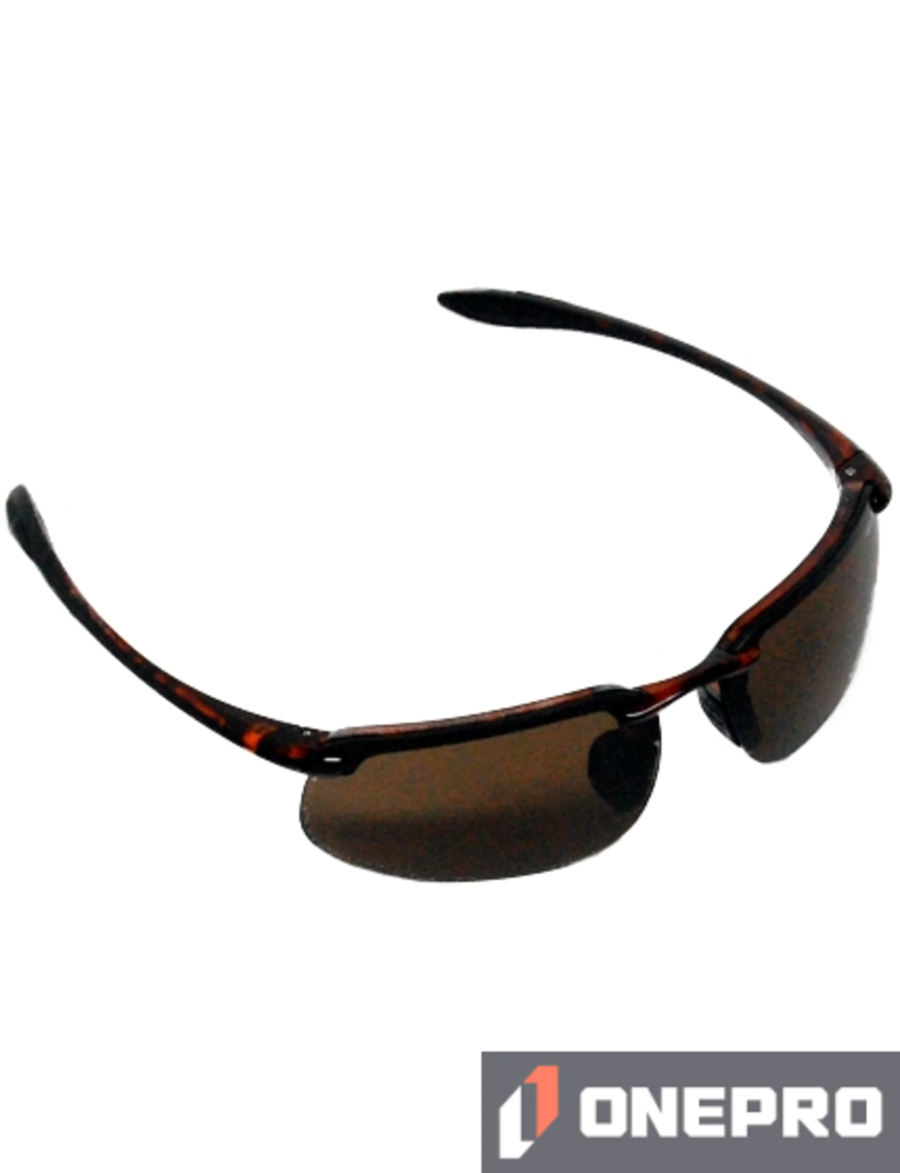Z87+ Safety Sunglasses (rectangular lens, tortoise frame, HD brown anti-fog lens)