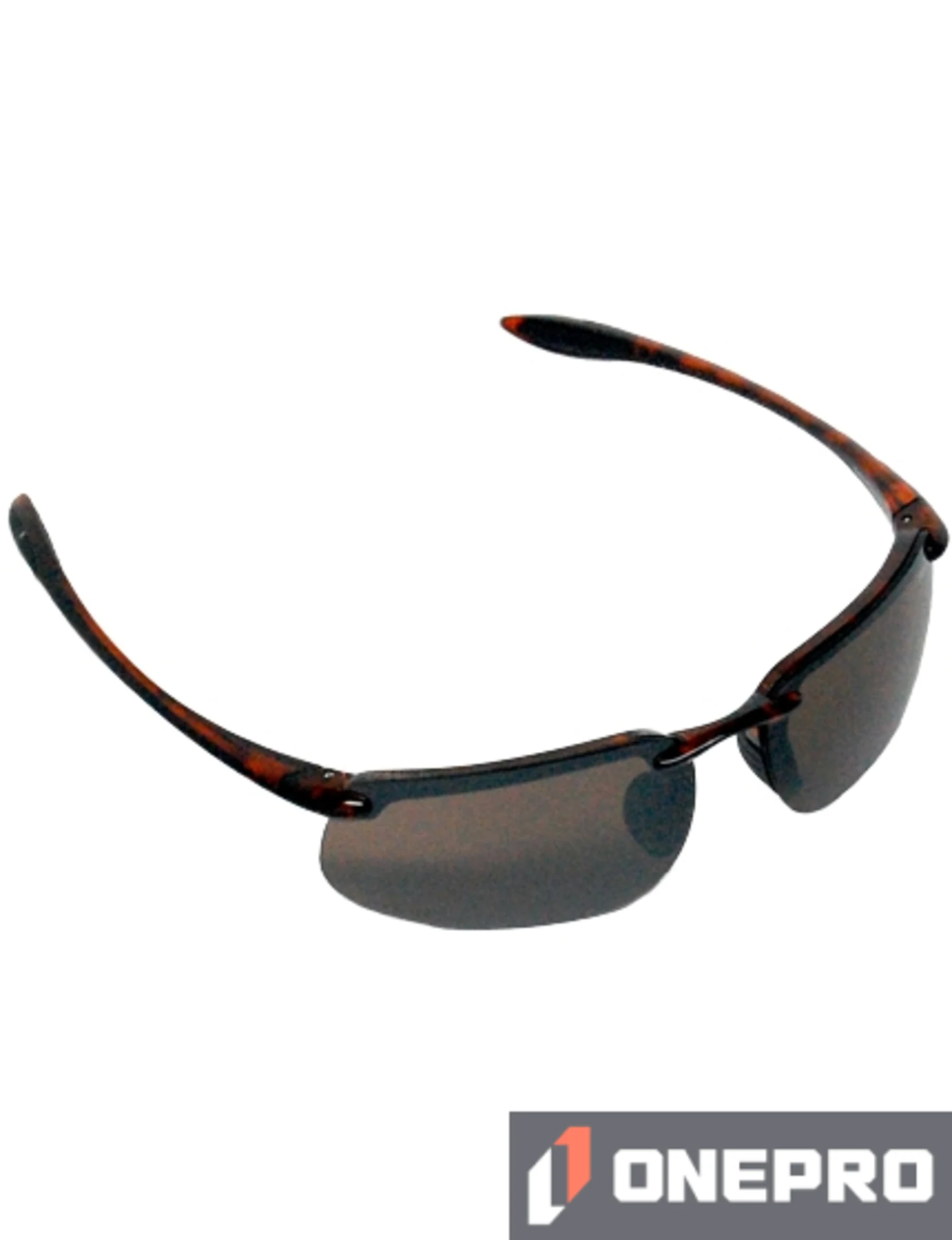 Z87+ Safety Sunglasses (rectangular lens, tortoise frame, HD brown/flash mirror anti-fog lens)