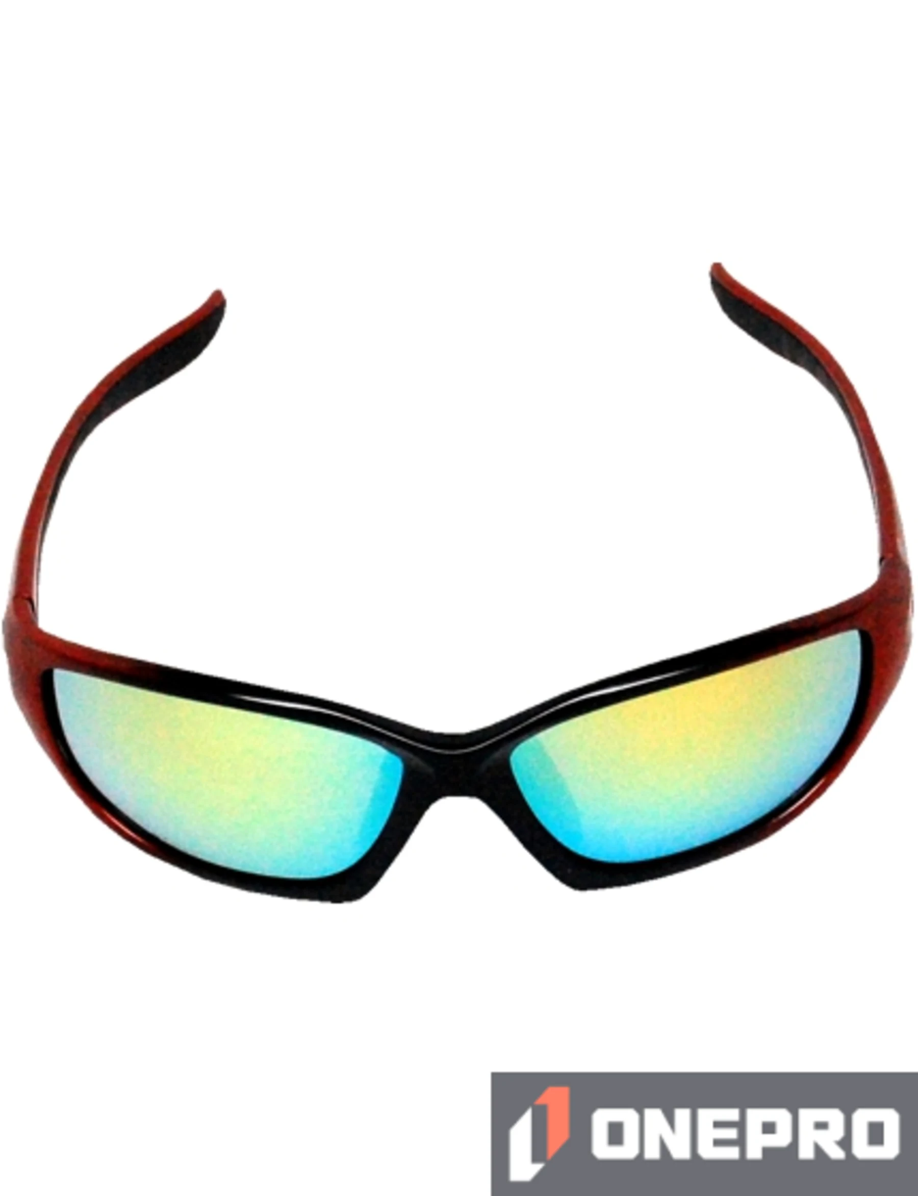 Z87+ Safety Sunglasses (full frame contemporary, black \u0026 orange frame, gold mirror anti-fog lens)