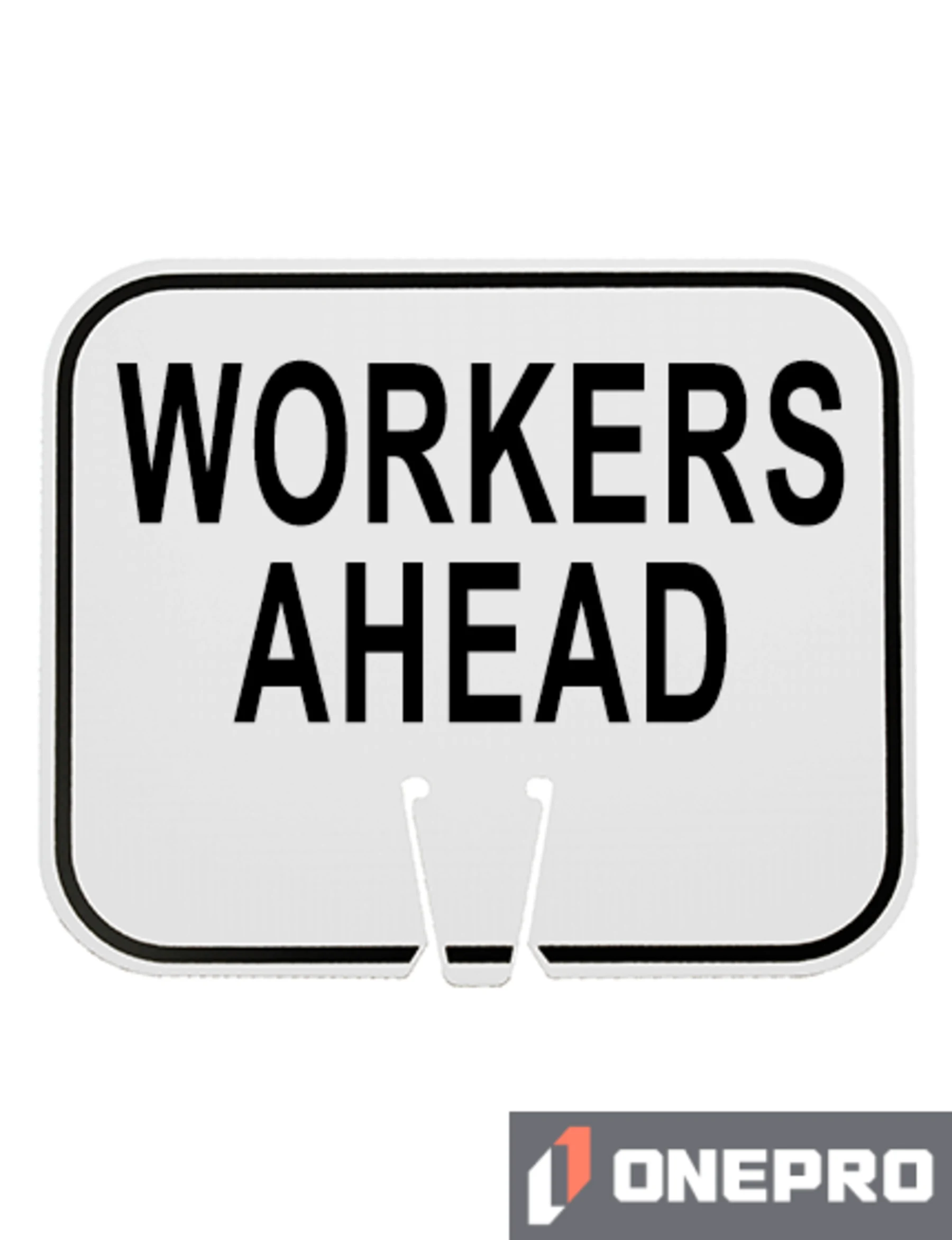 Horizontal, Non-Reflective, Clip-On-Sign