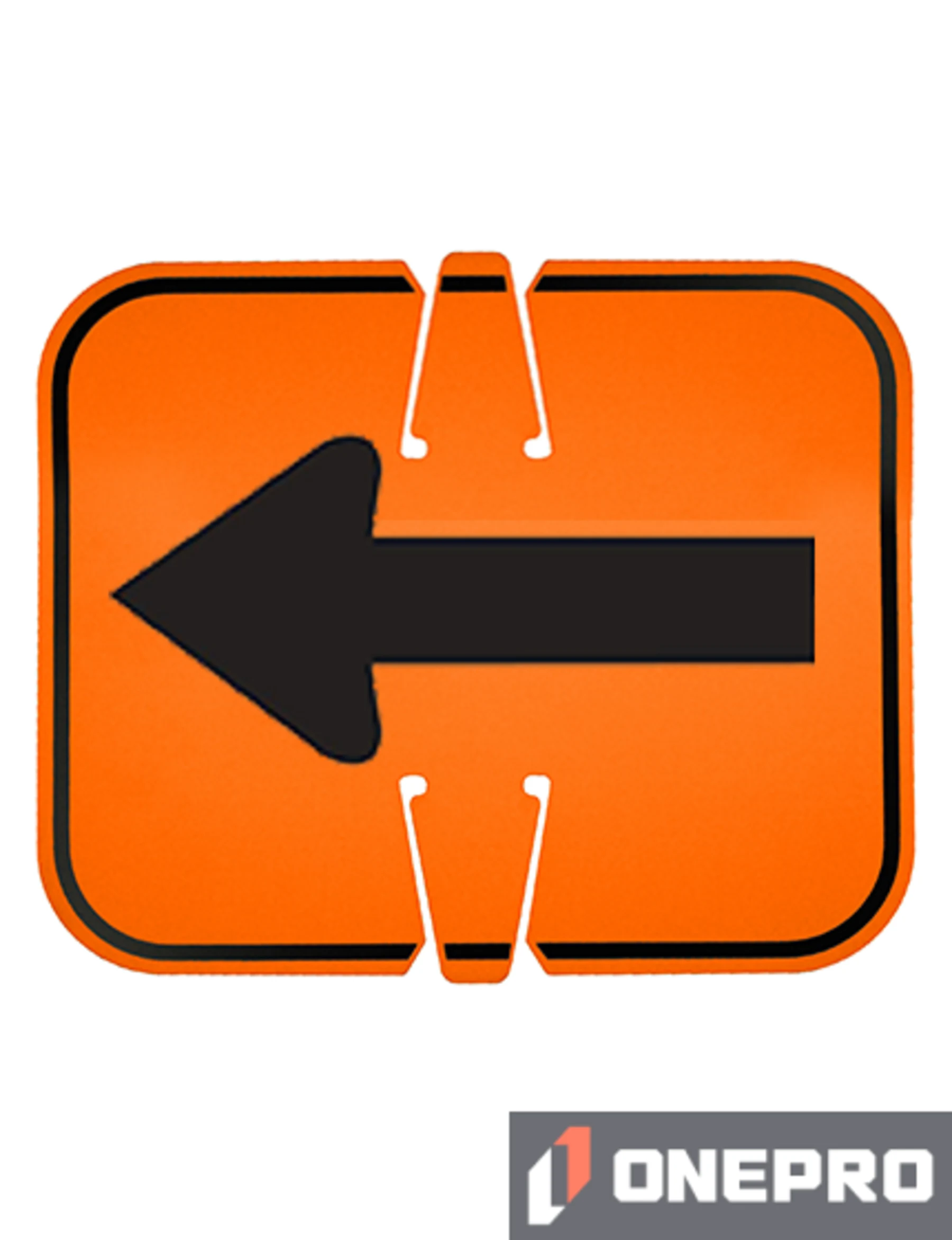 Horizontal, Reflective, Clip-On-Sign
