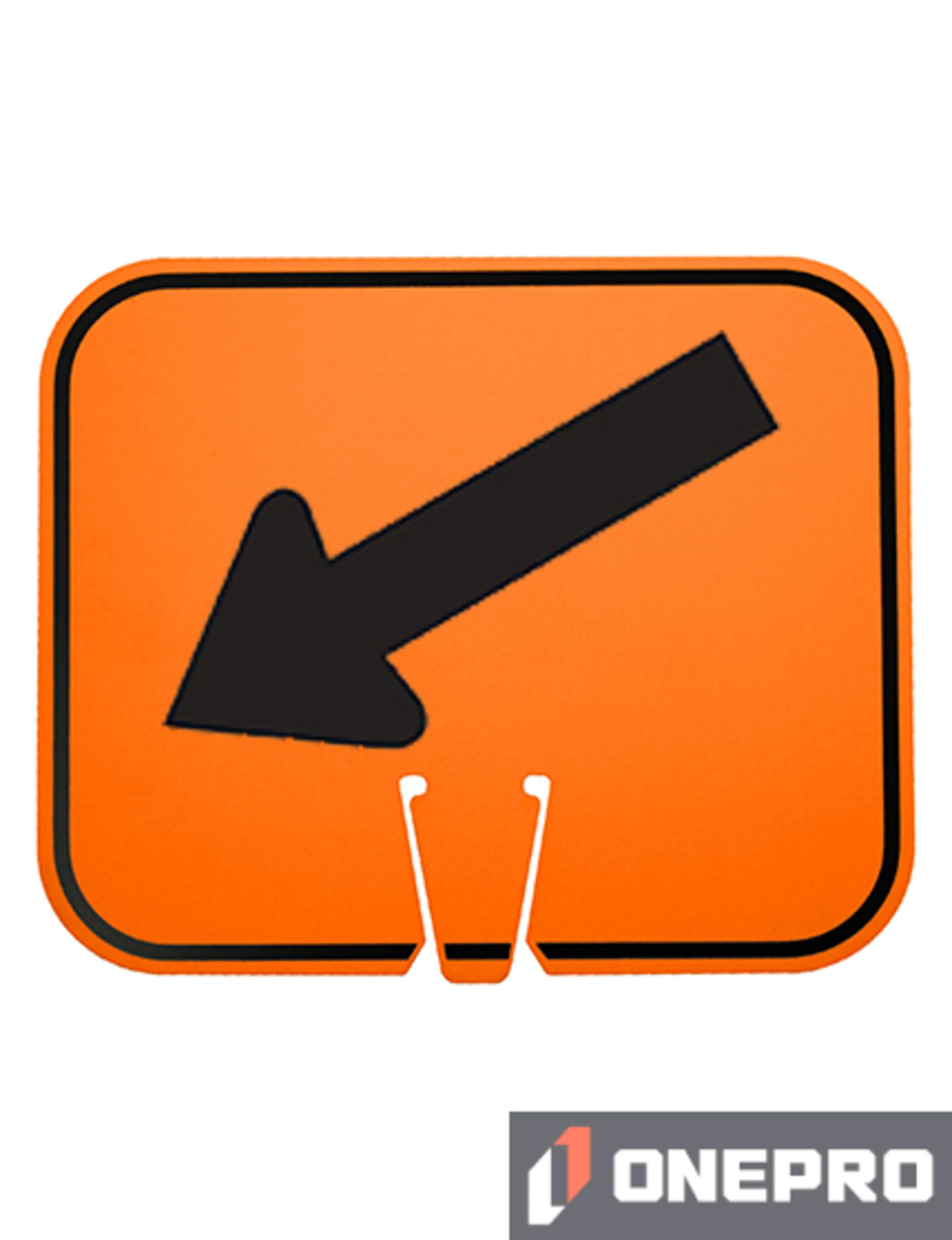 Horizontal, Reflective, Clip-On-Sign