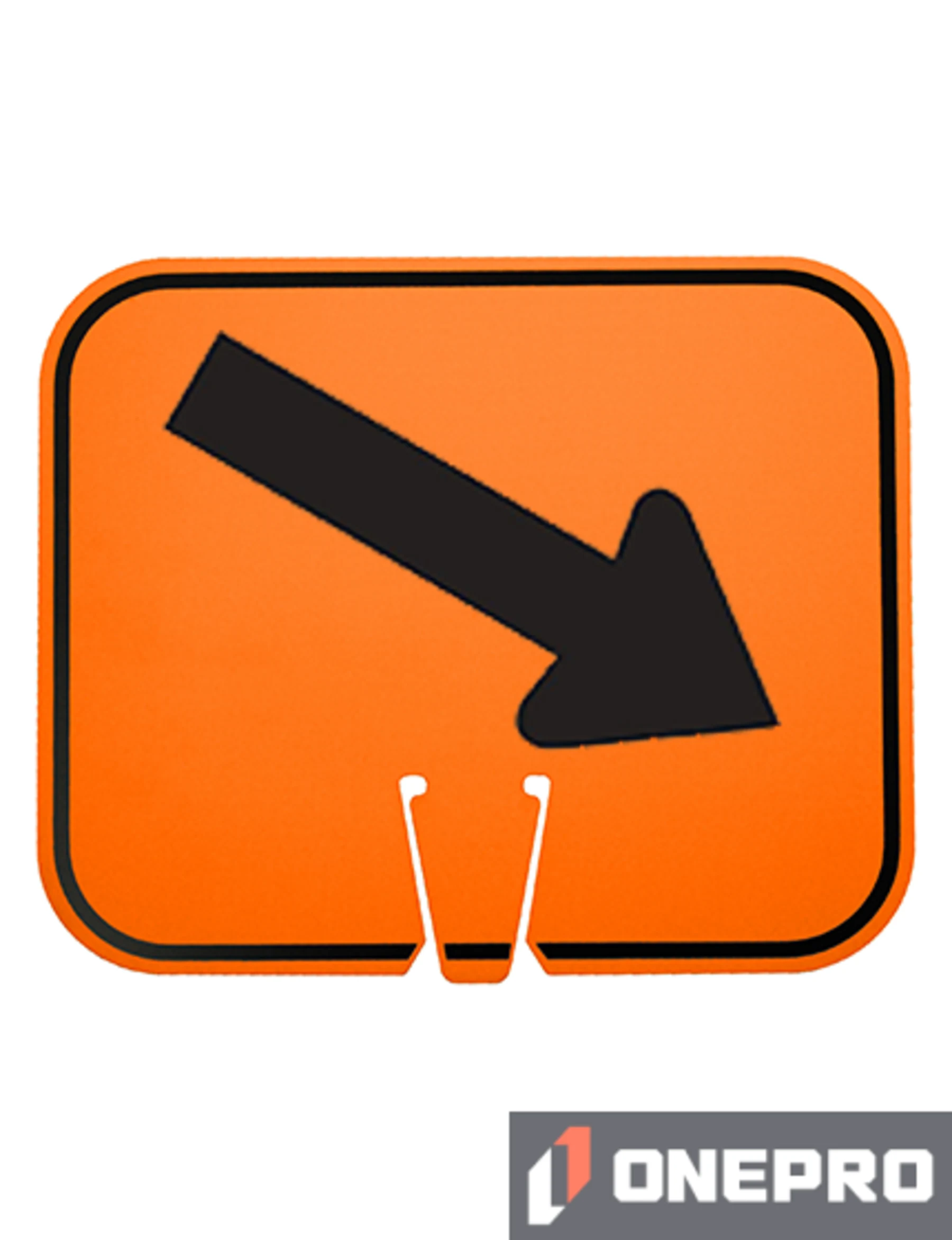 Horizontal, Non-Reflective, Clip-On-Sign