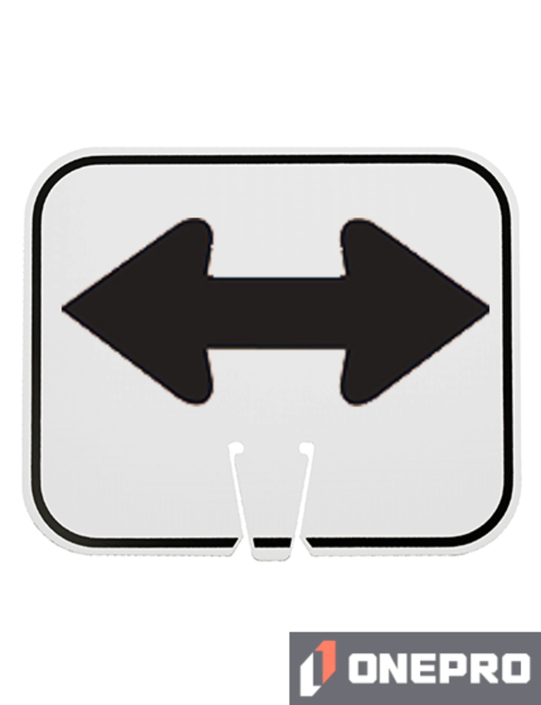 Horizontal, Non-Reflective, Clip-On-Sign