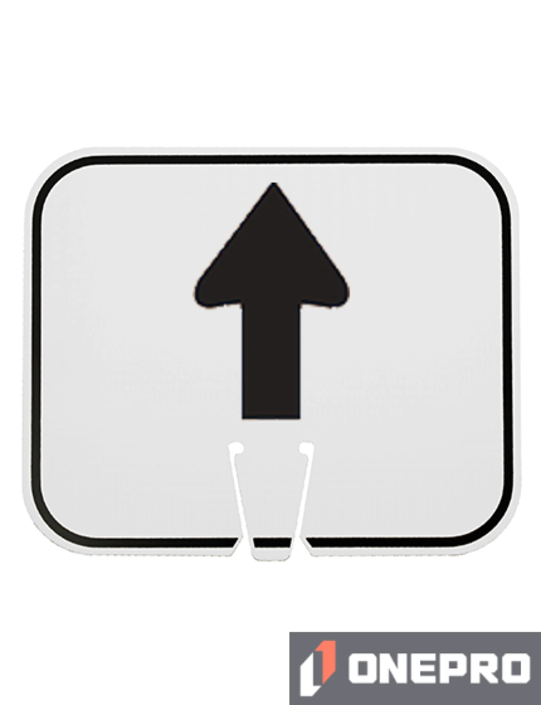 Horizontal, Non-Reflective, Clip-On-Sign