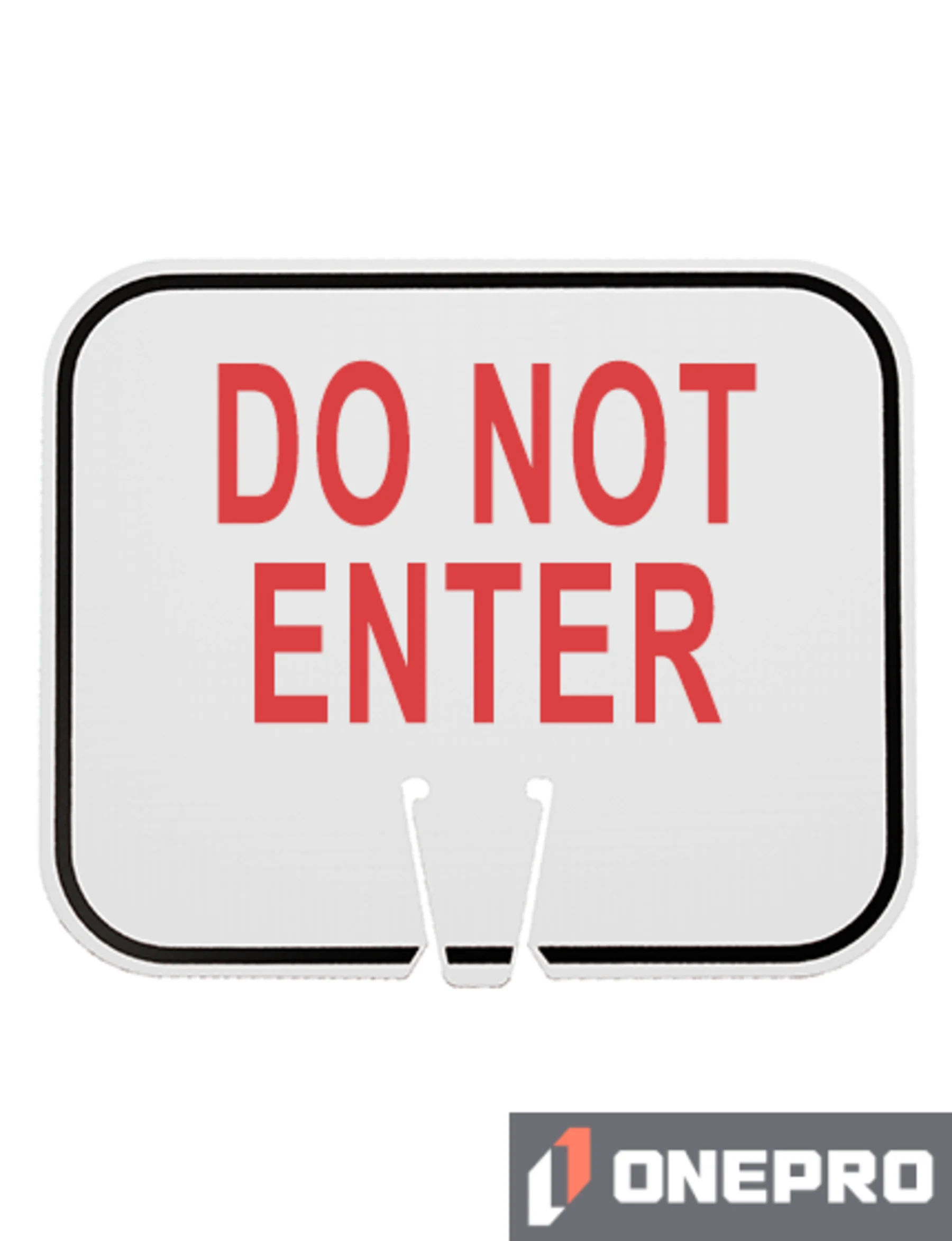 Horizontal, Non-Reflective, Clip-On-Sign
