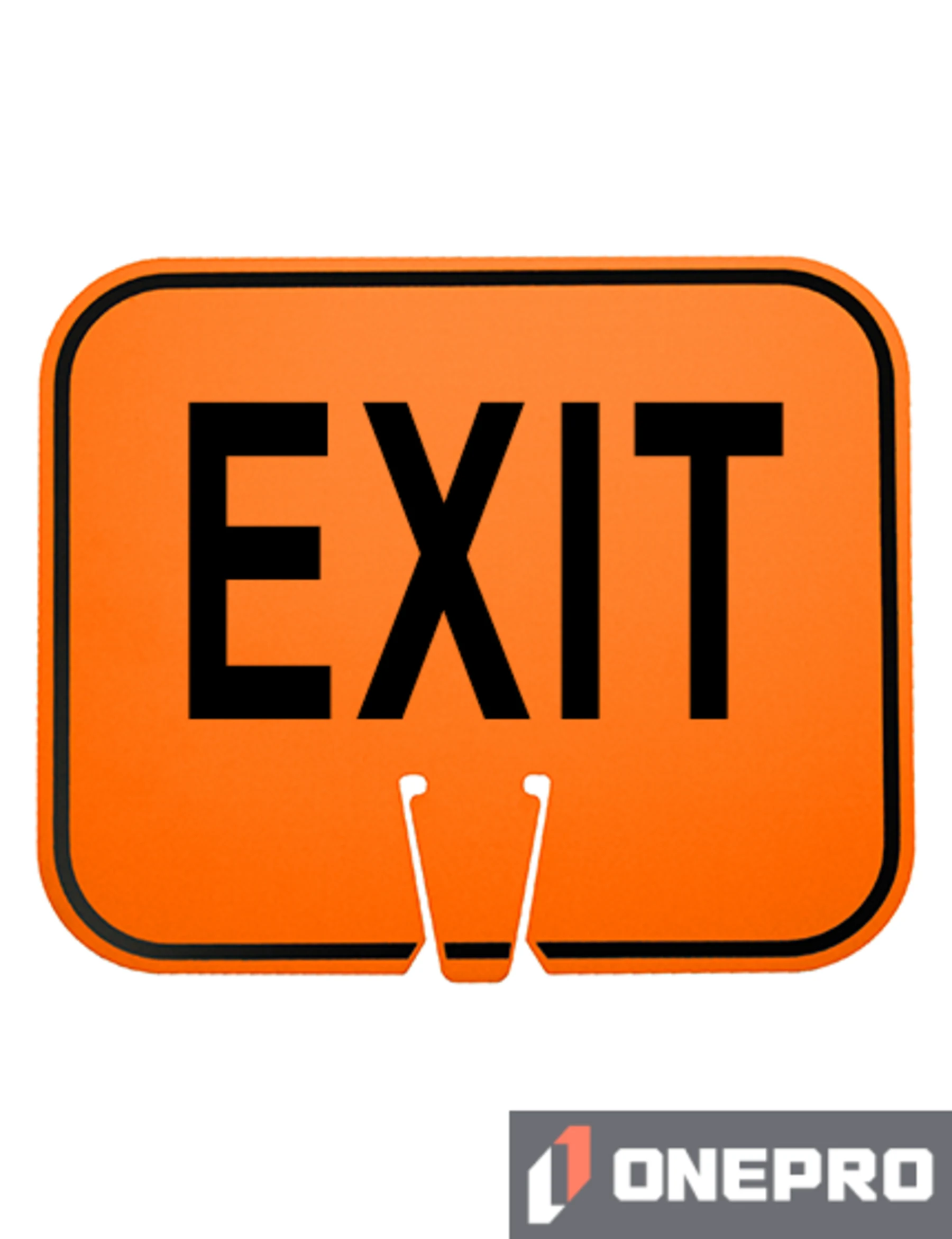 Horizontal, Reflective, Clip-On-Sign