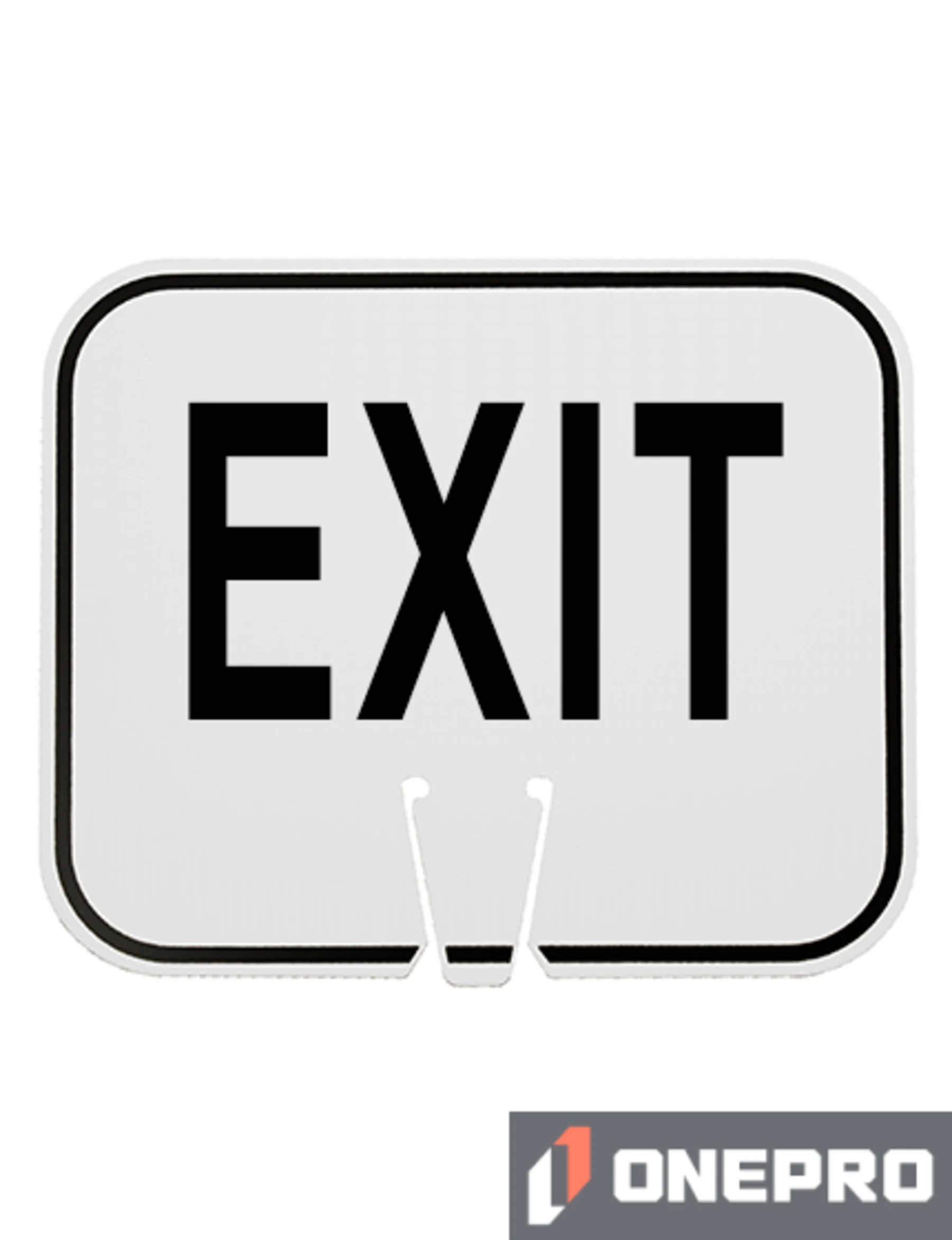Horizontal, Non-Reflective, Clip-On-Sign