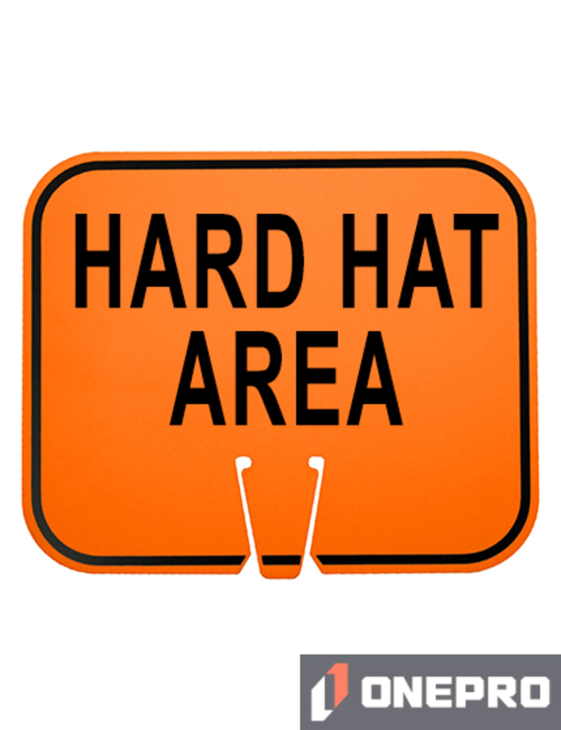 Horizontal, Reflective, Clip-On-Sign
