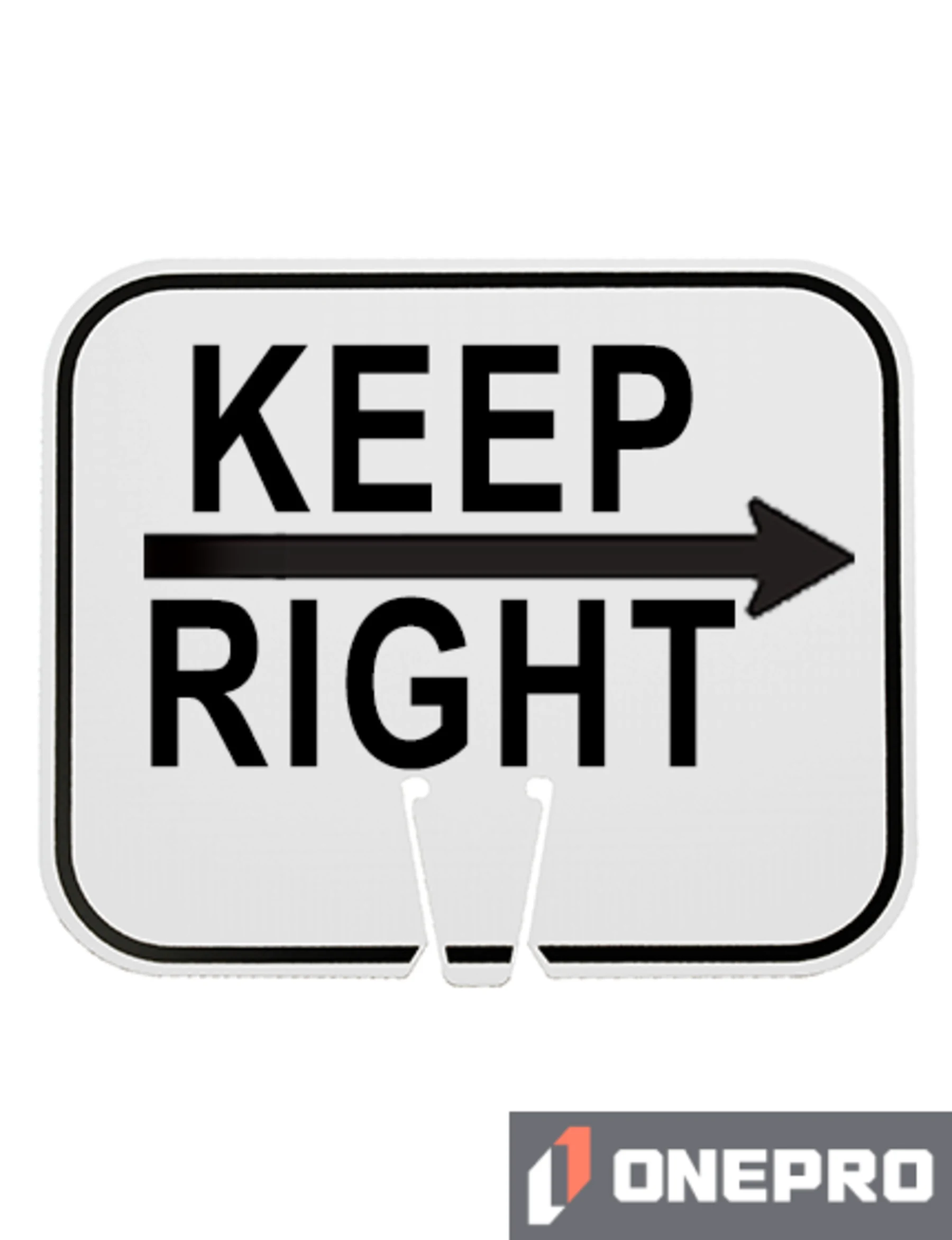 Horizontal, Reflective, Clip-On-Sign