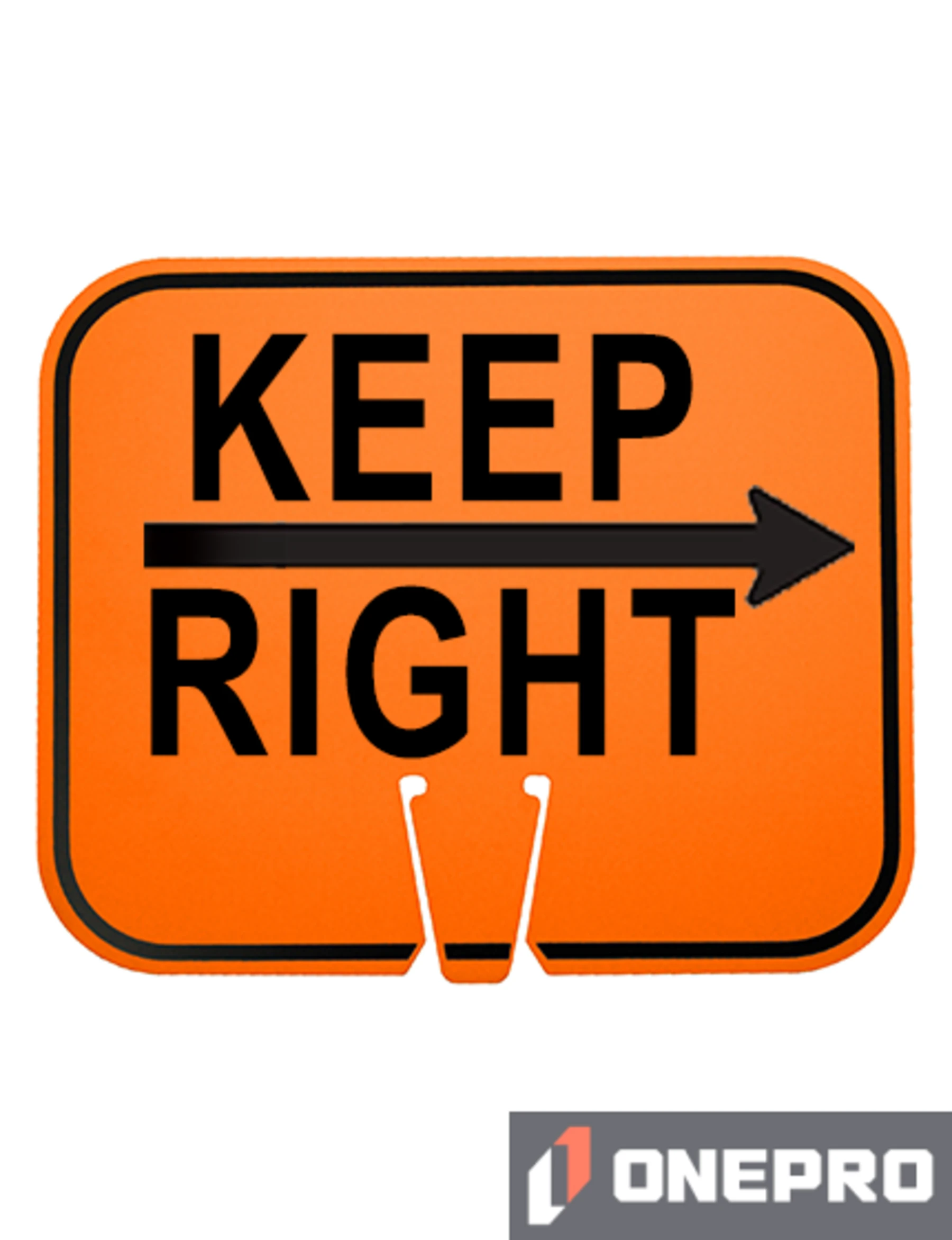 Horizontal, Non-Reflective, Clip-On-Sign