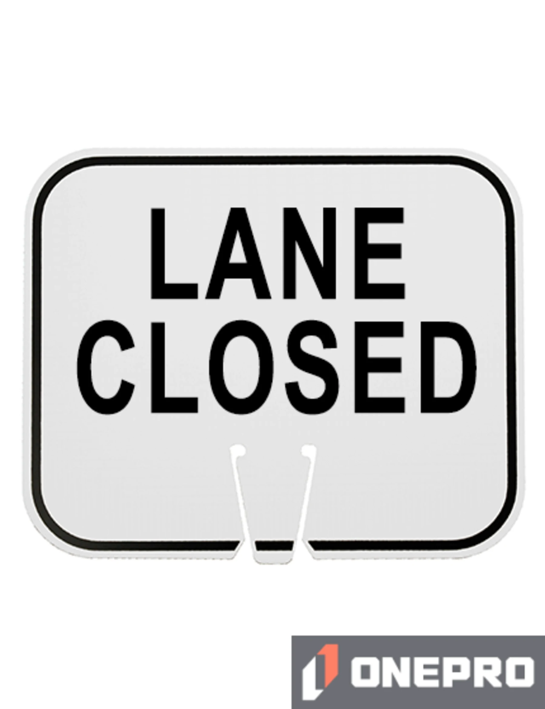 Horizontal, Reflective, Clip-On-Sign