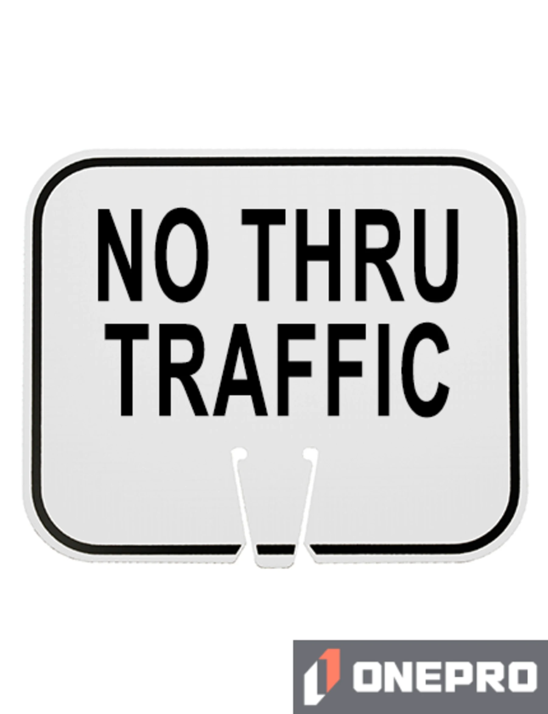 Horizontal, Non-Reflective, Clip-On-Sign