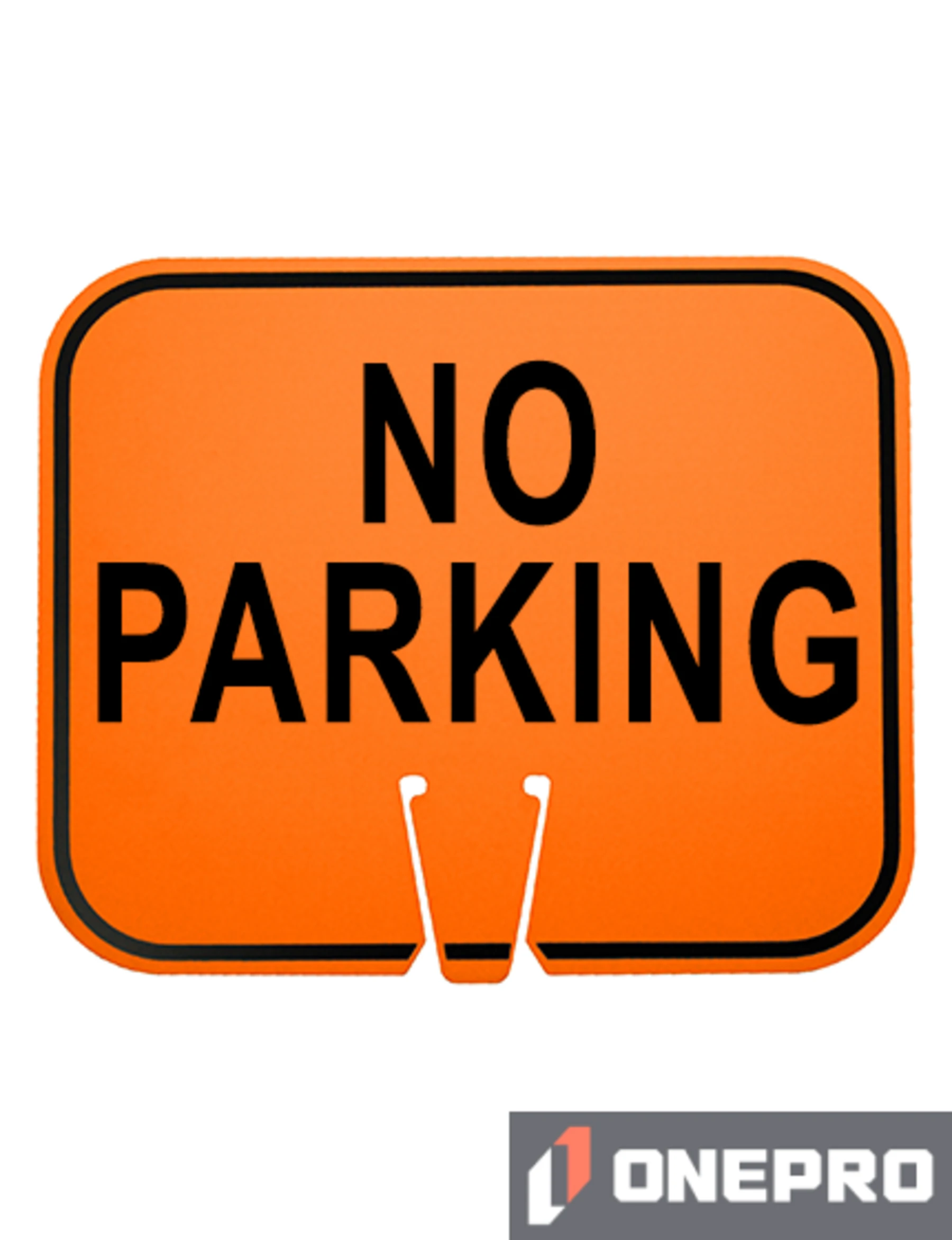 Horizontal, Reflective, Clip-On-Sign